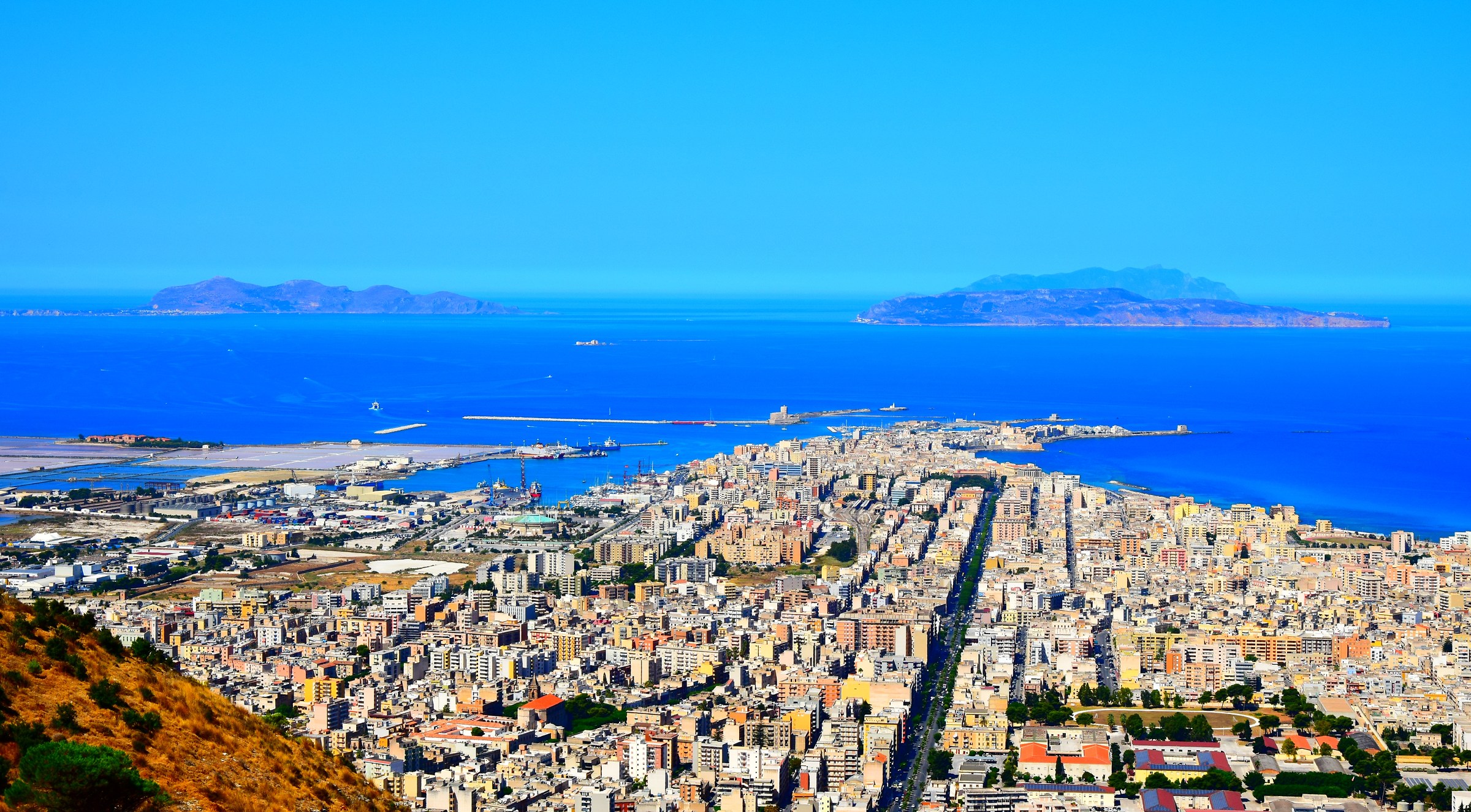 Trapani dall'alto