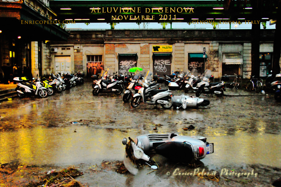 Flood genova 4 11 2011 Flood - Brignole Station