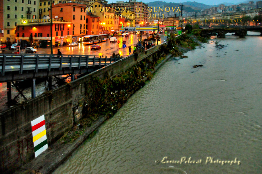 Flood genova 4 11 2011 Flood - River Bisagno
