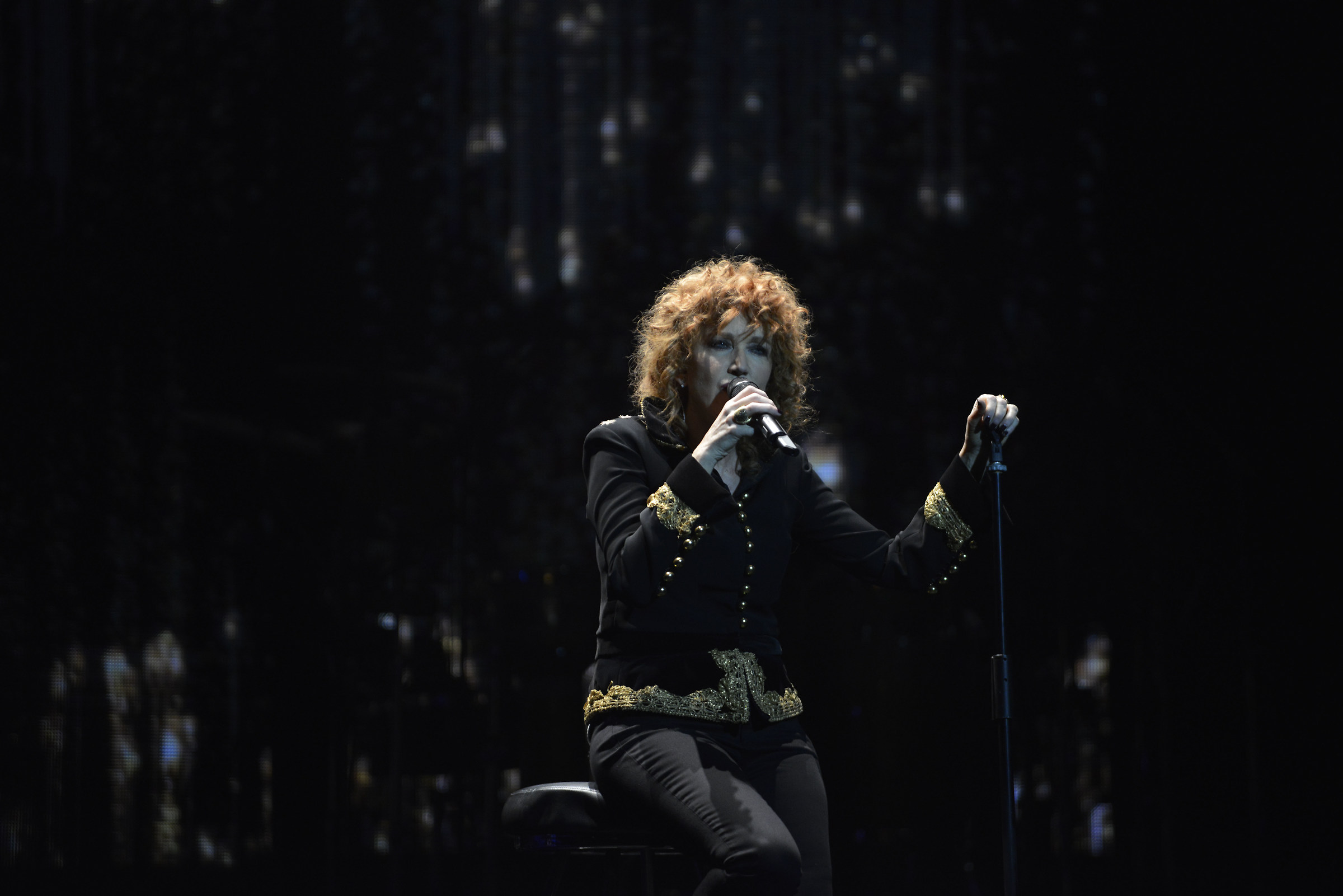 Fiorella Mannoia in concert at the Goldoni in Livorno