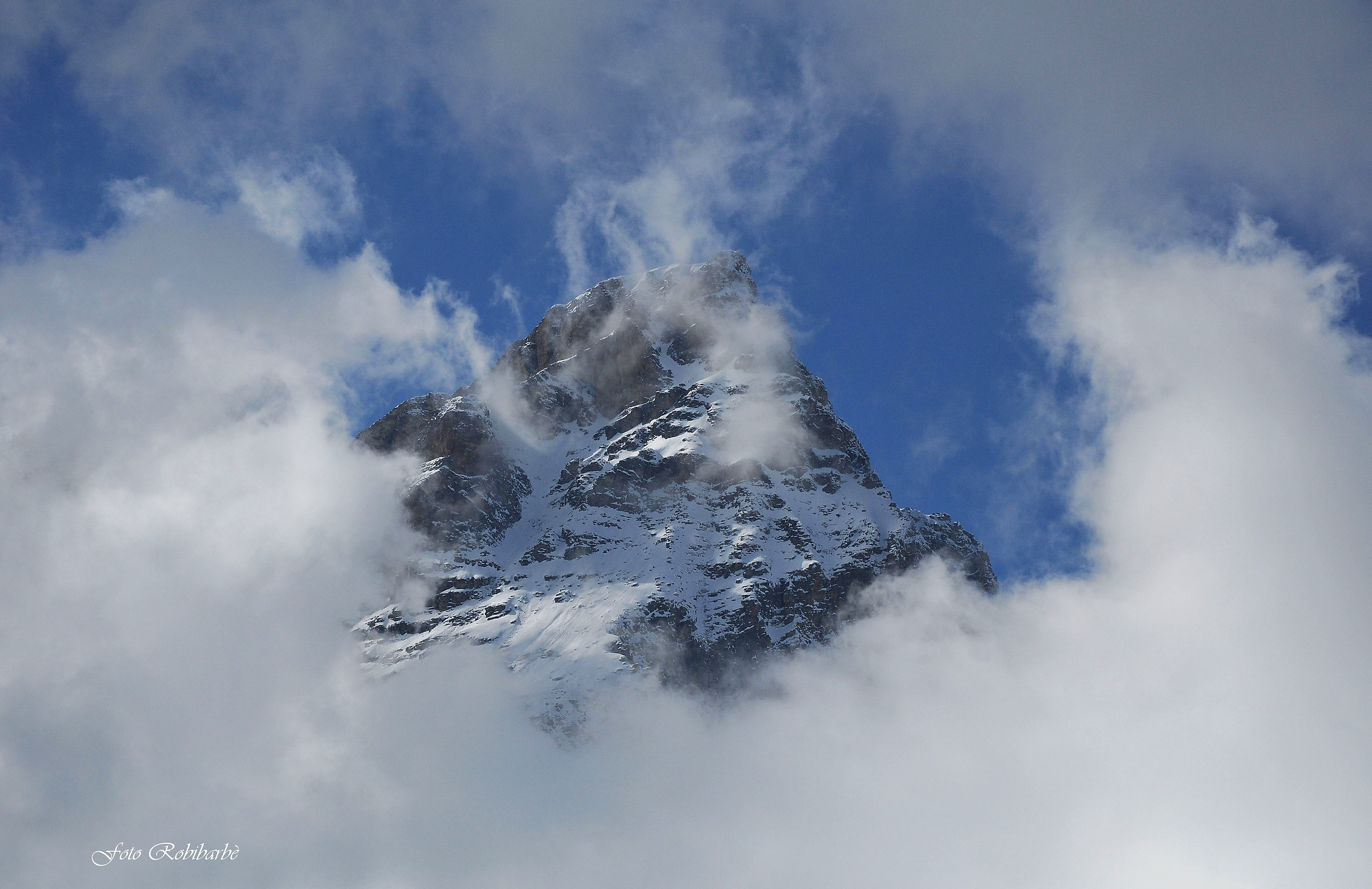 Wrapped in the clouds ...