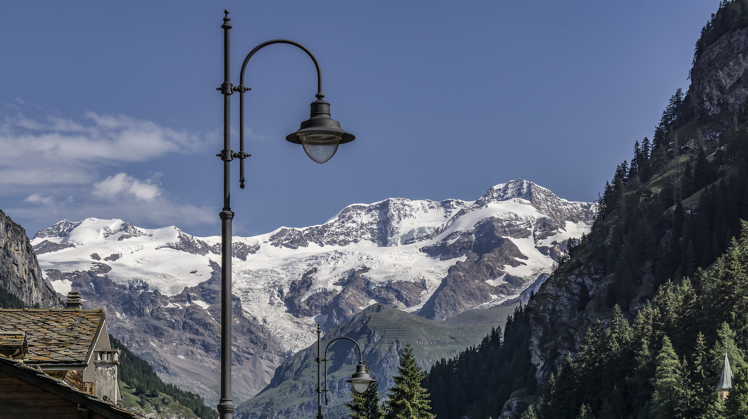 Massiccio del M. Rosa visto da Gressoney-Saint-Jean - 2