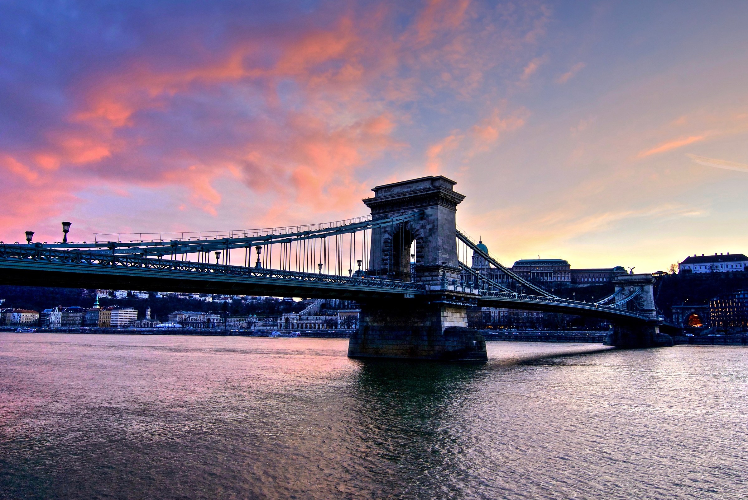 Sunset on the Chain Bridge