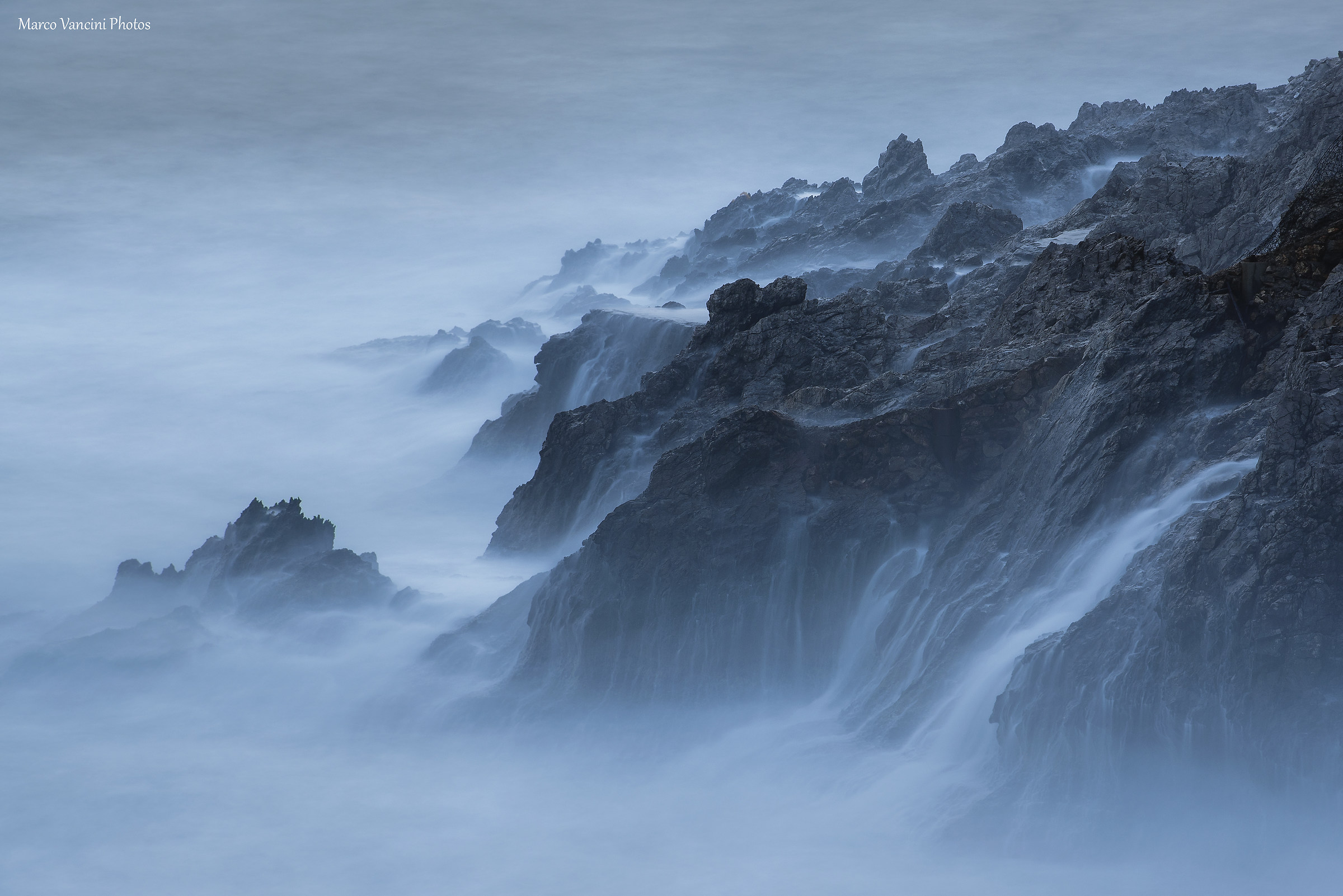 The sea like the fog