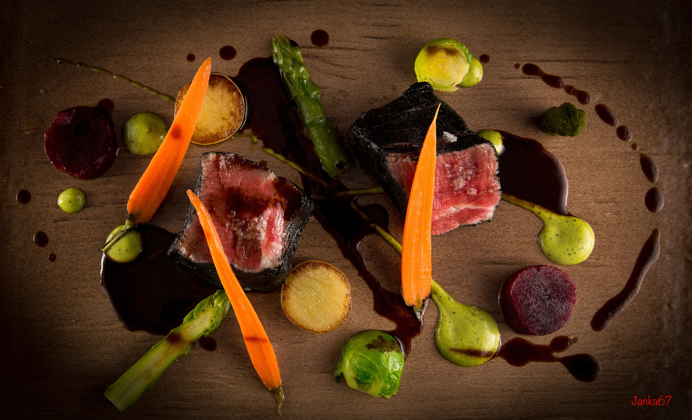 Springtime beef filet