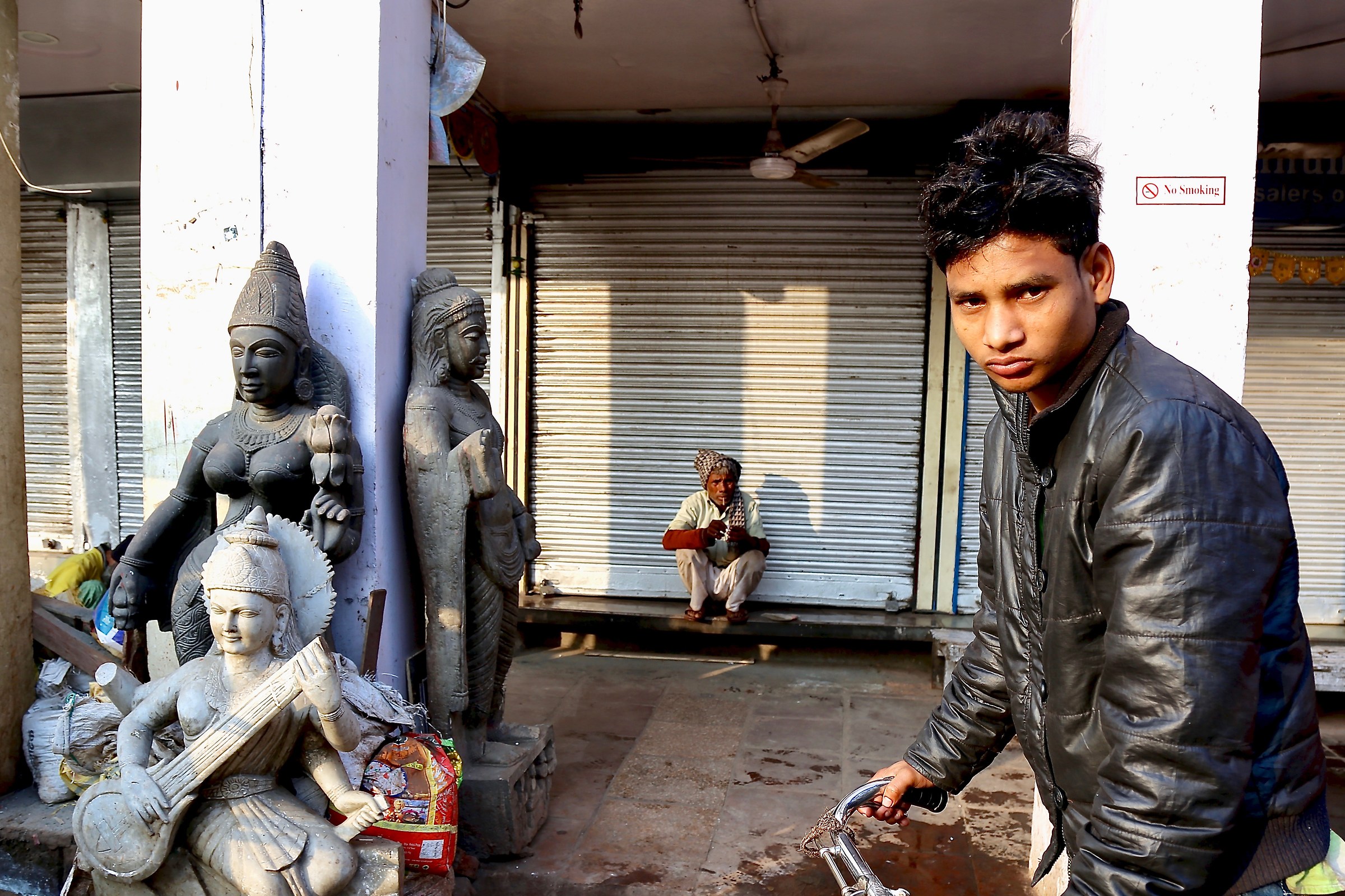 Smoking only inside ....