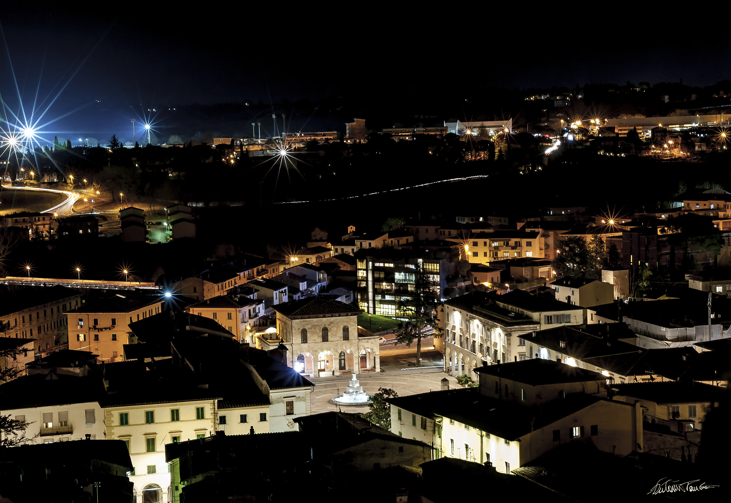 Notte di luce stellare.