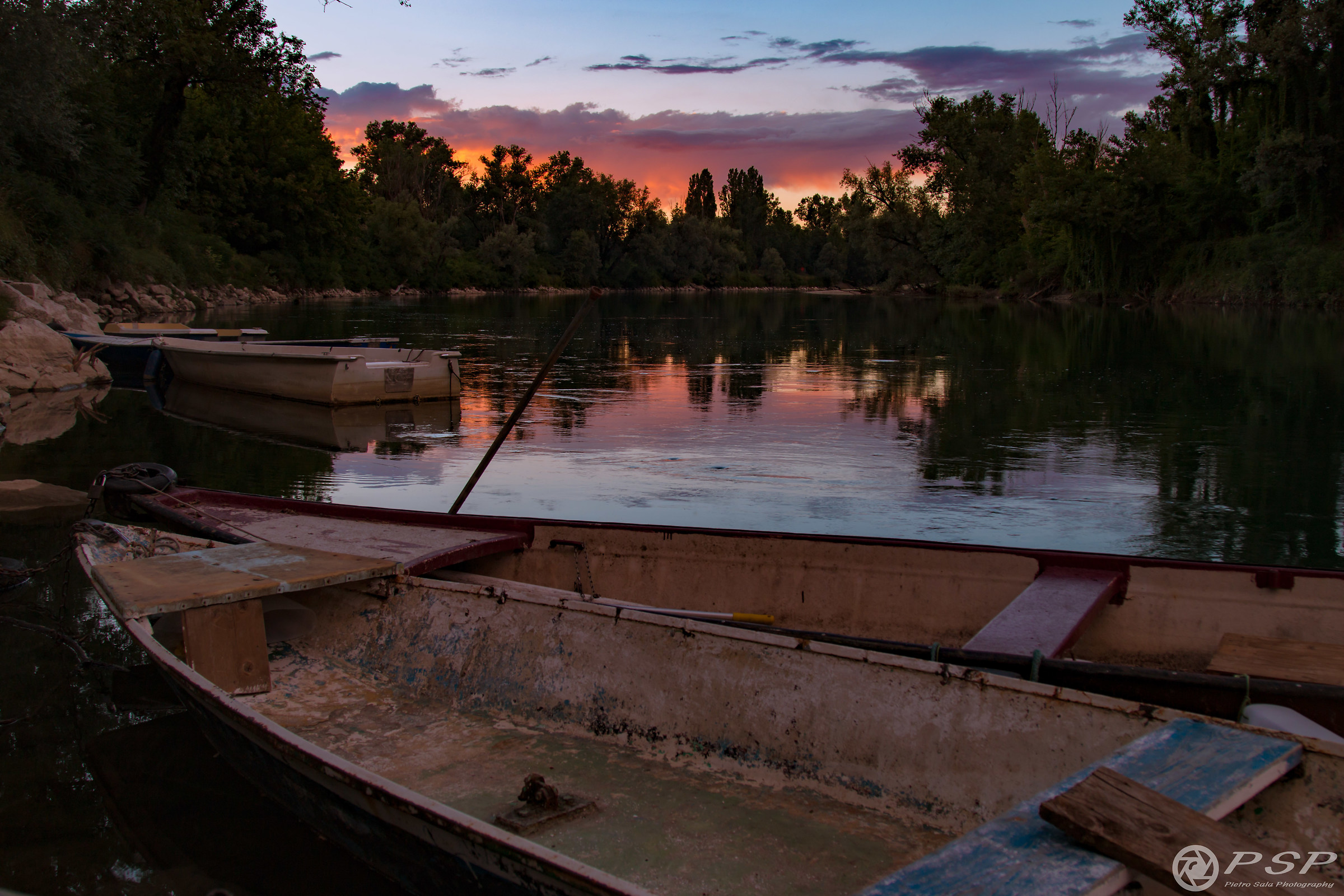 That evening along the Adda