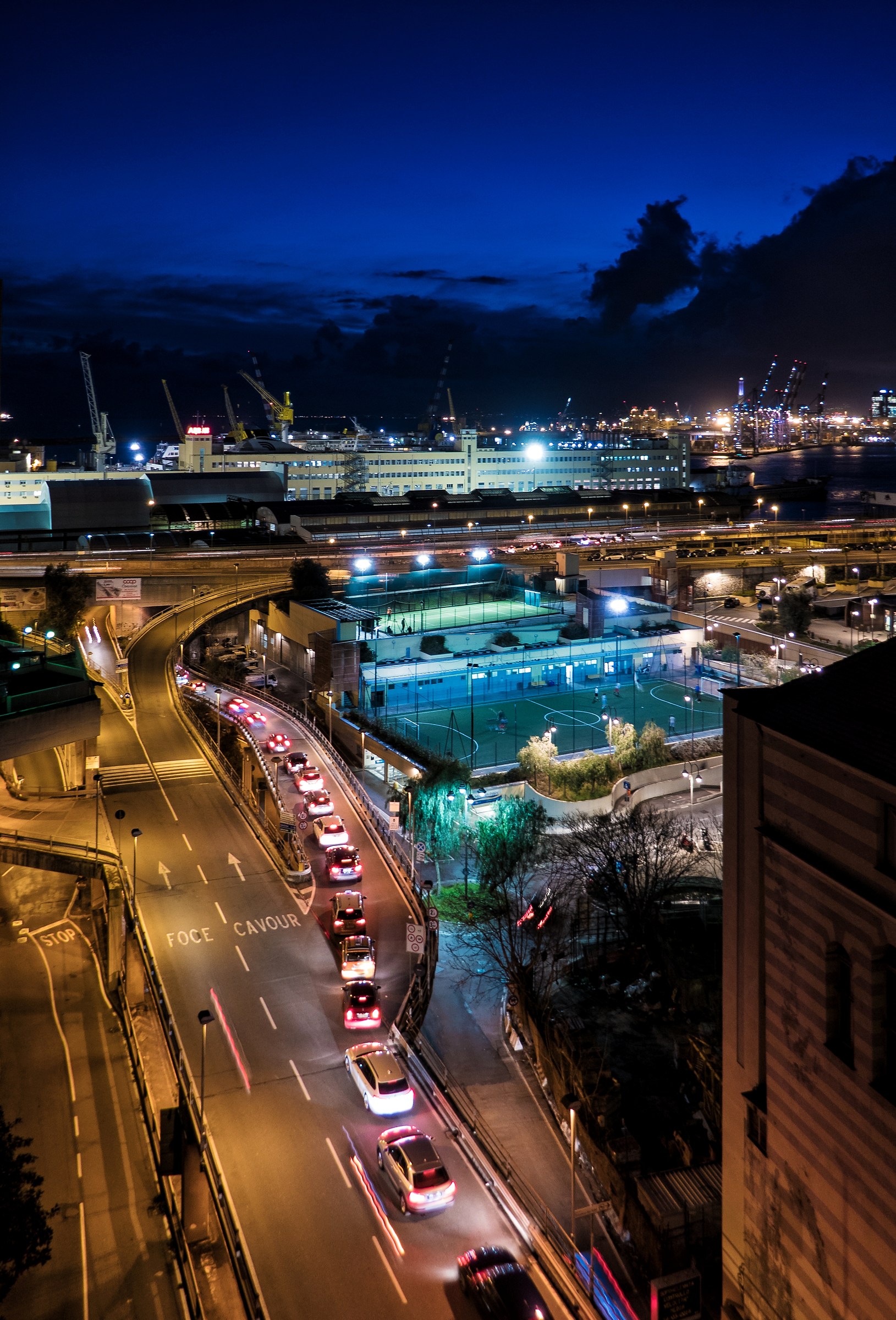 traffic jam on the right