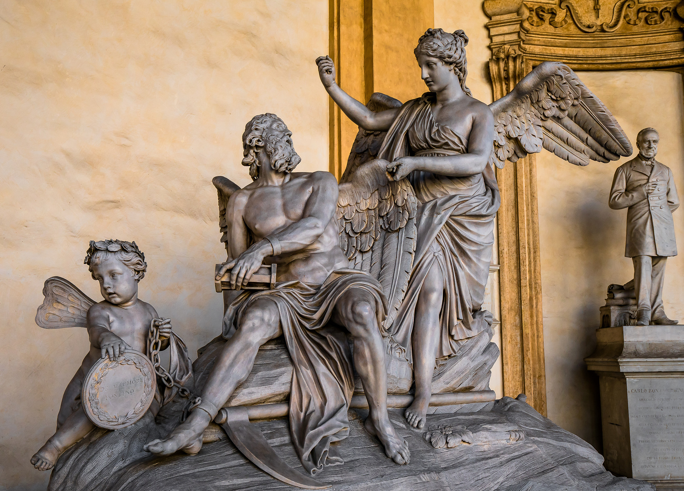 Dear but who is that gentleman on the pedestal that looks ..