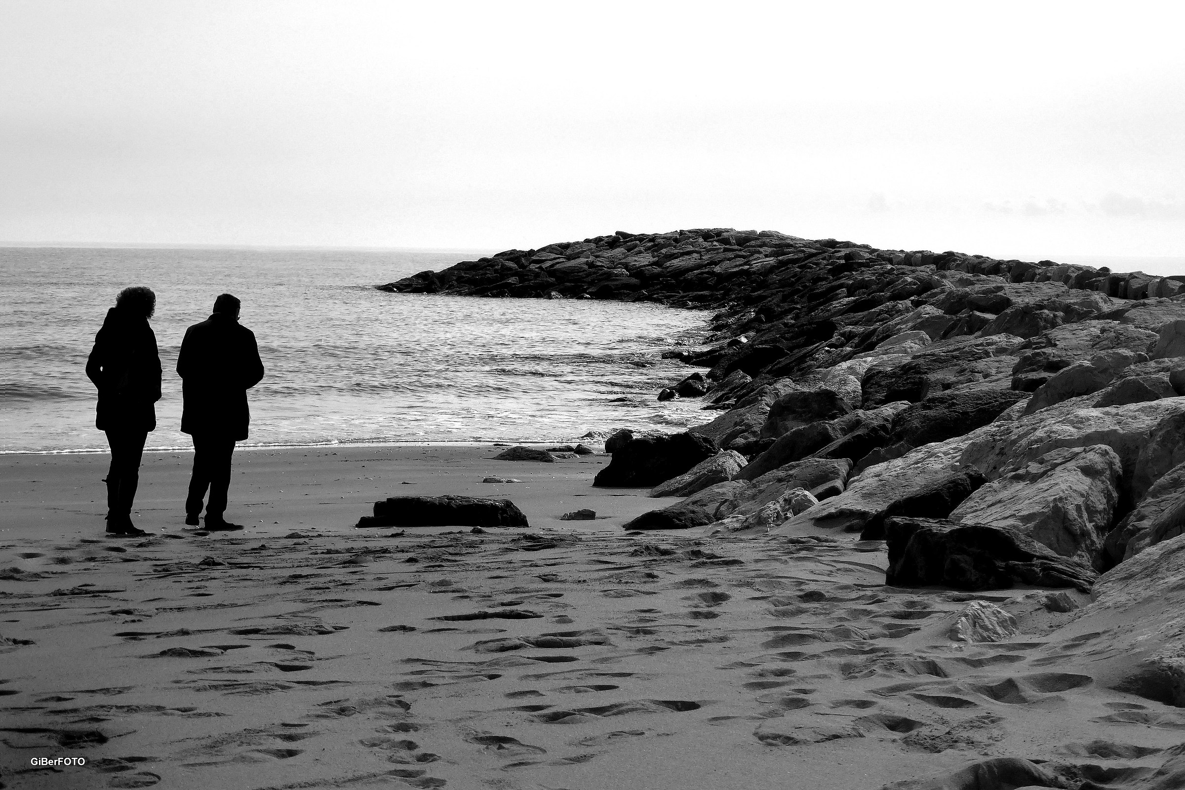 Silhouette sulla spiaggia!