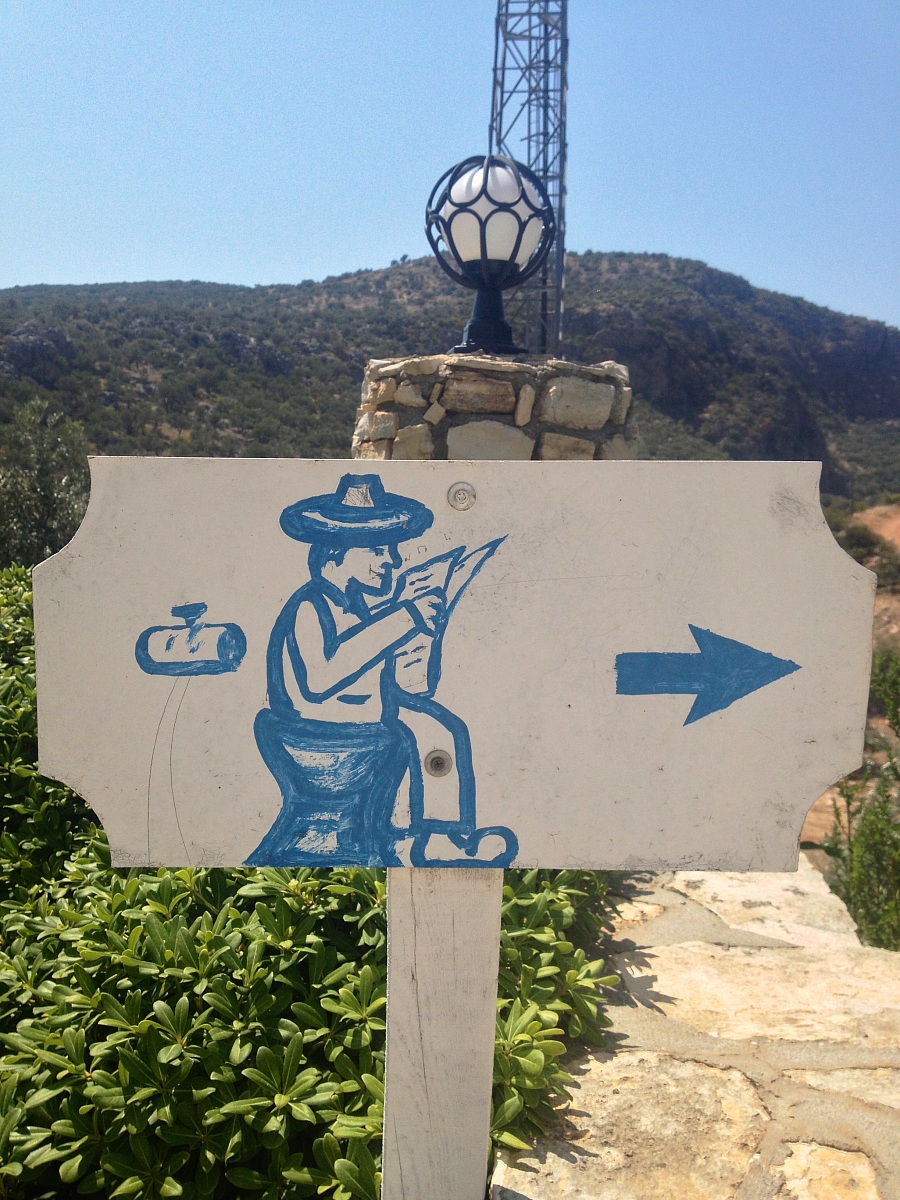 la strada per il bagno