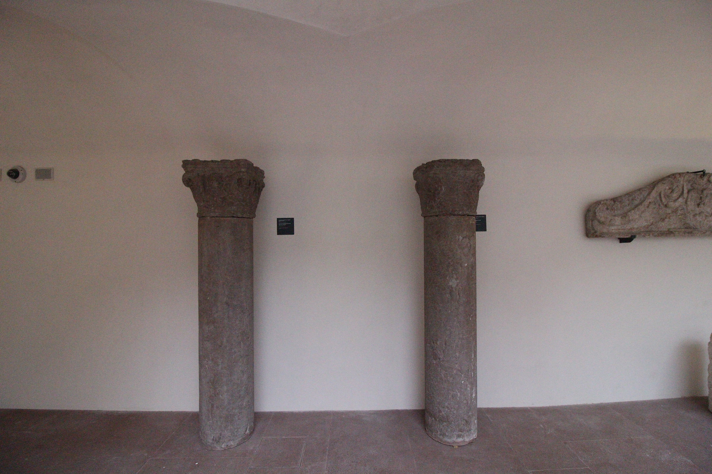 Colonne presenti nel chiostro