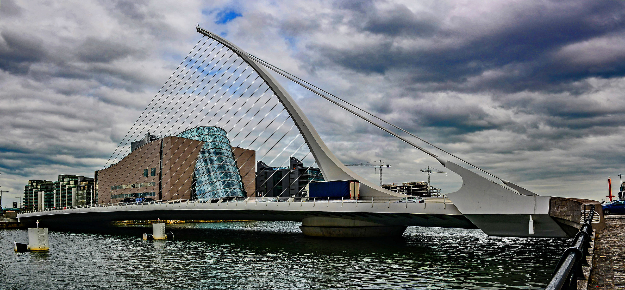 Calatrava Bridge on the Laffey-Dublin