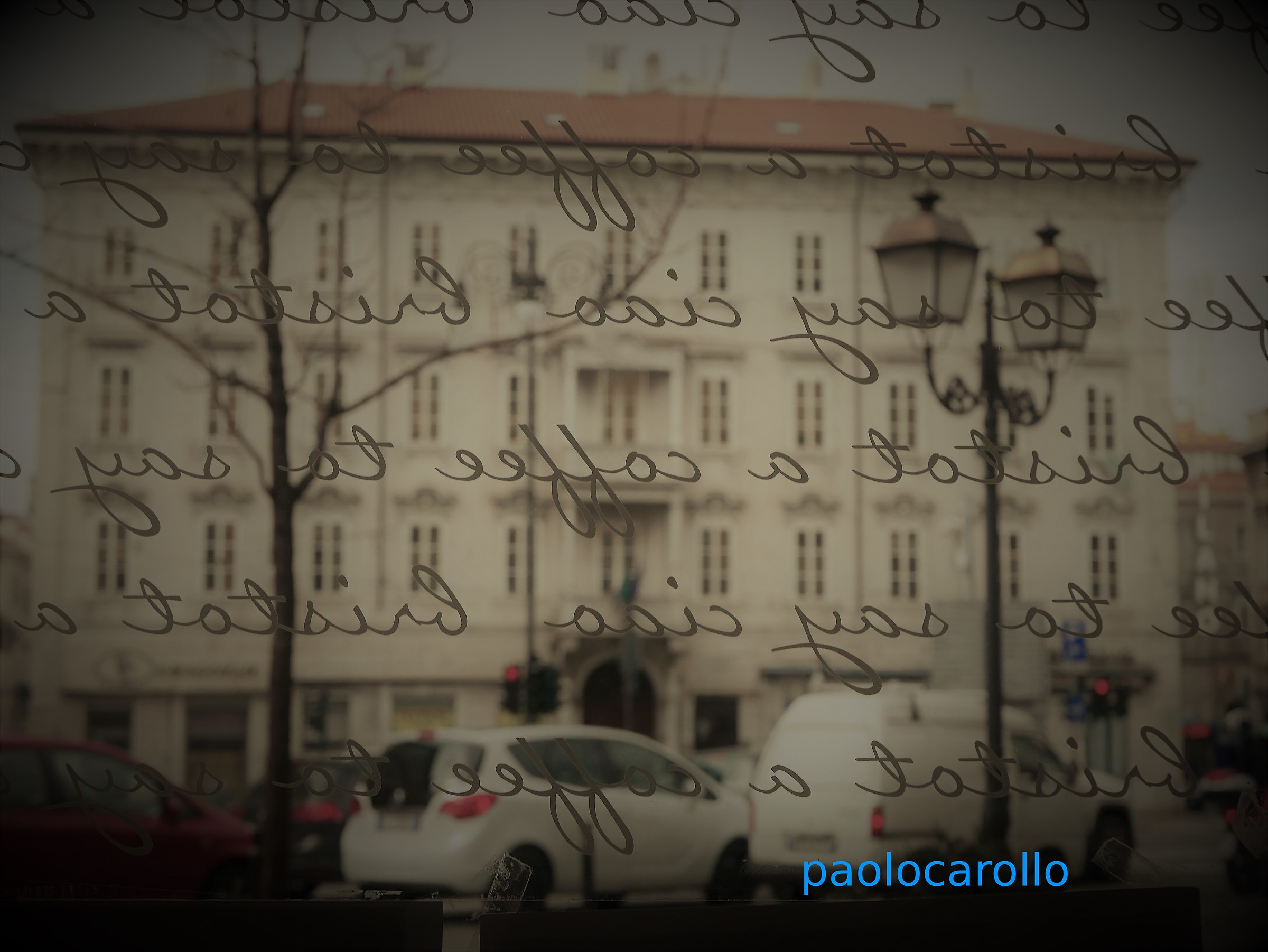 Trieste terrasse di un cafe