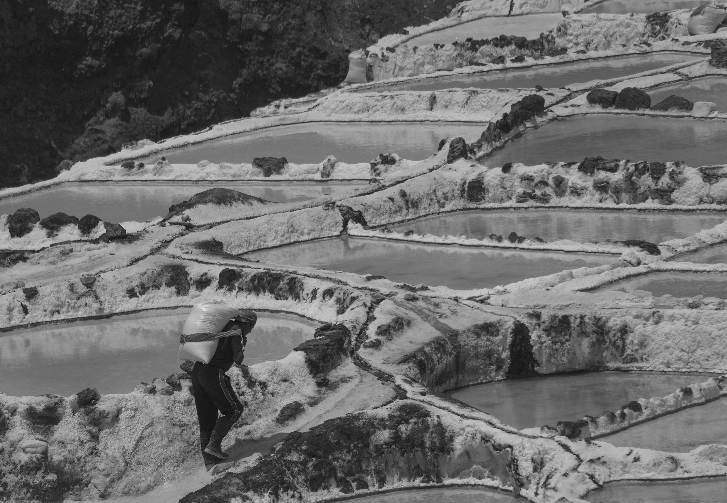 Worker in salt mines