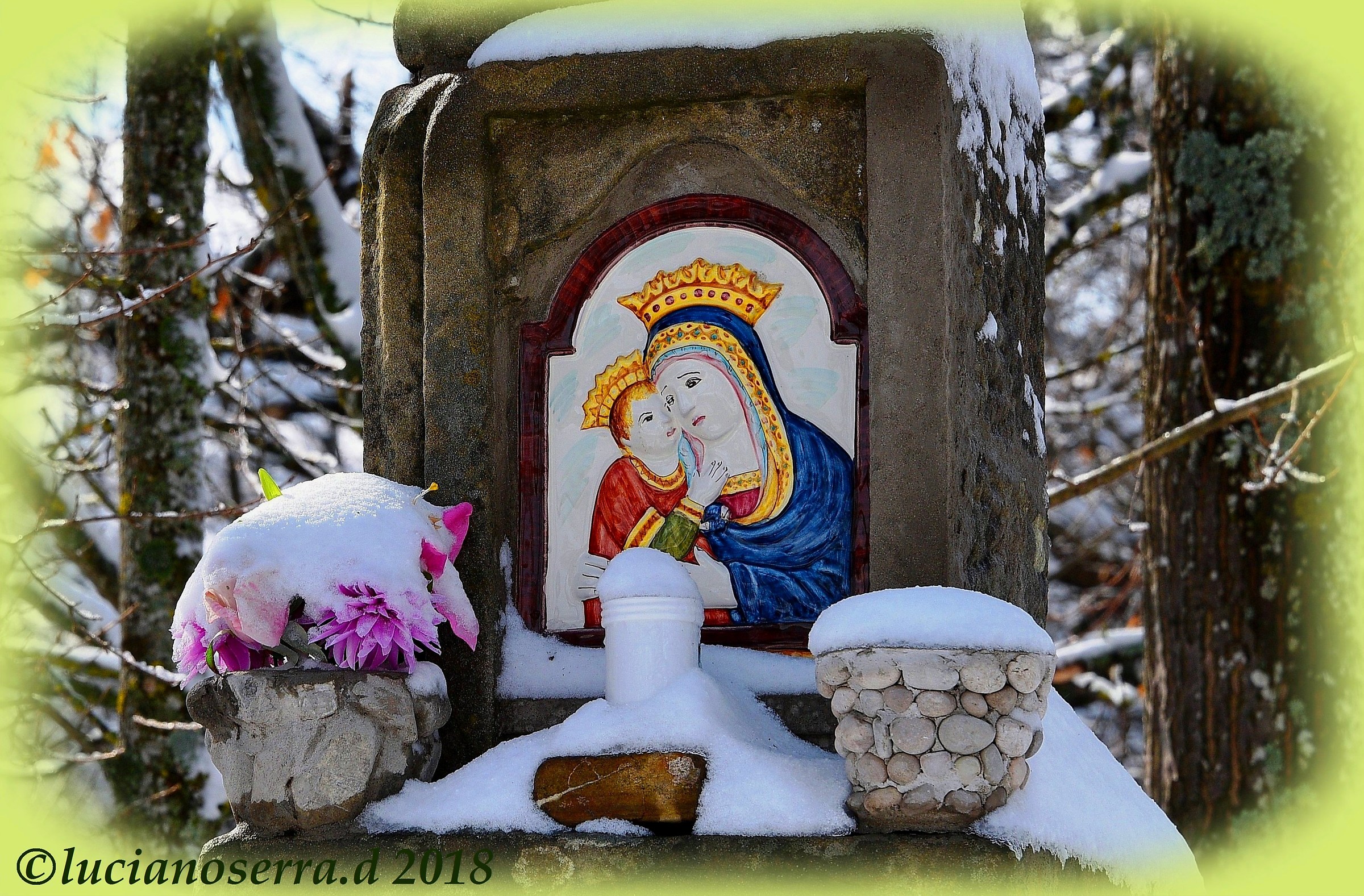 Edicola votiva nei pressi di Castel dell'Alpi (Bo)