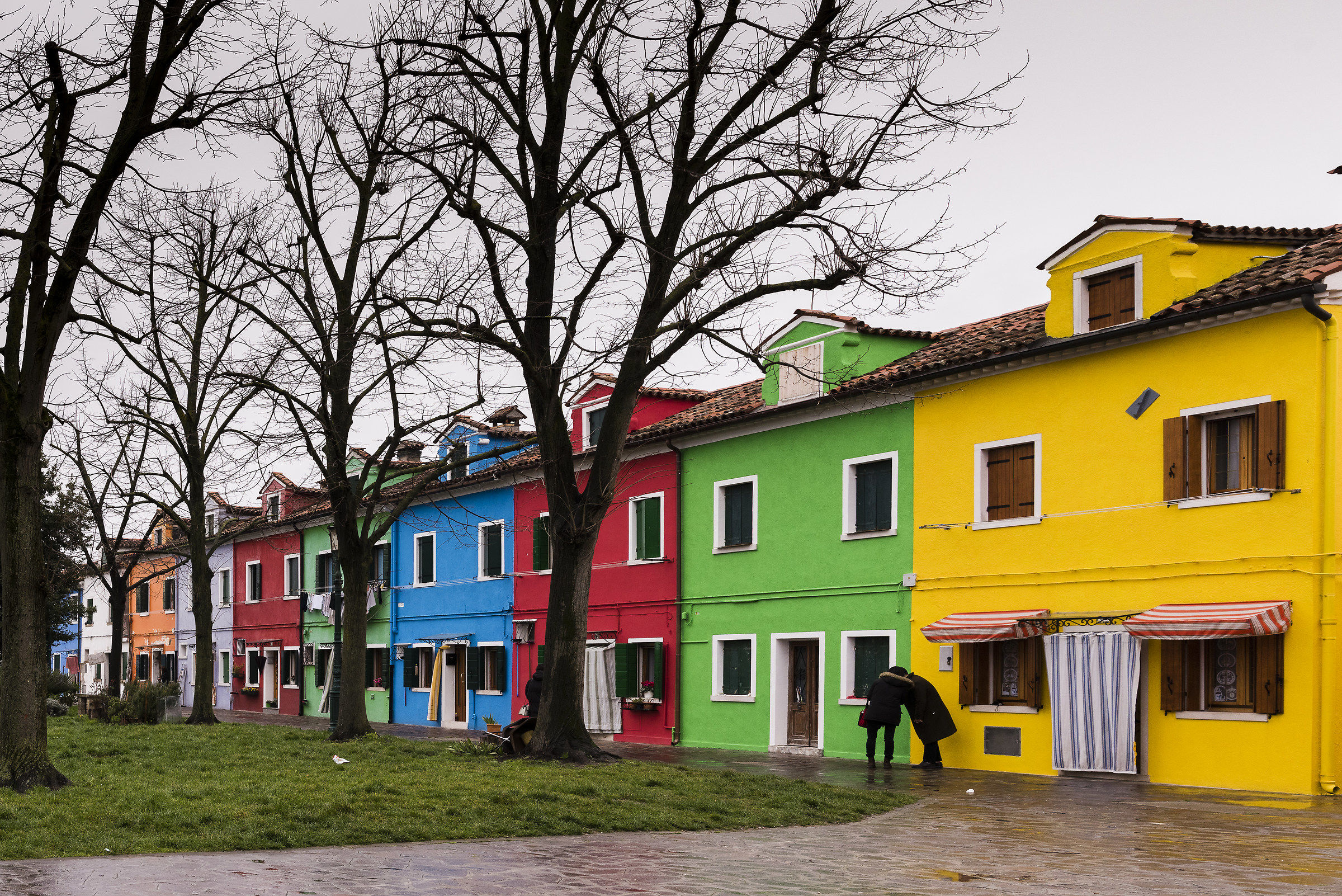 Burano con le sue case colorate