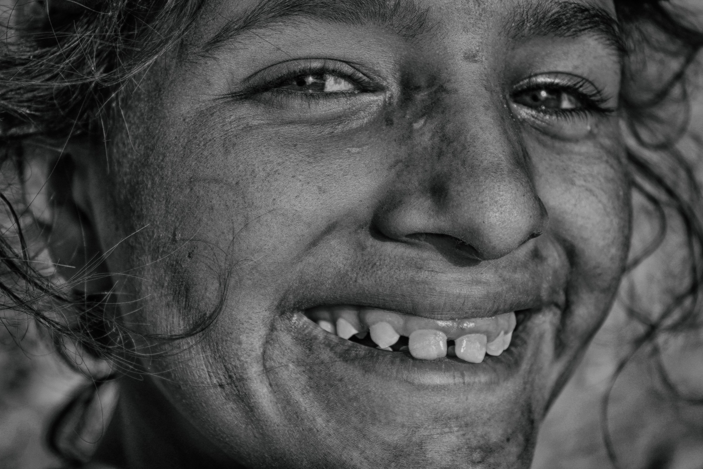 A disarming smile ...