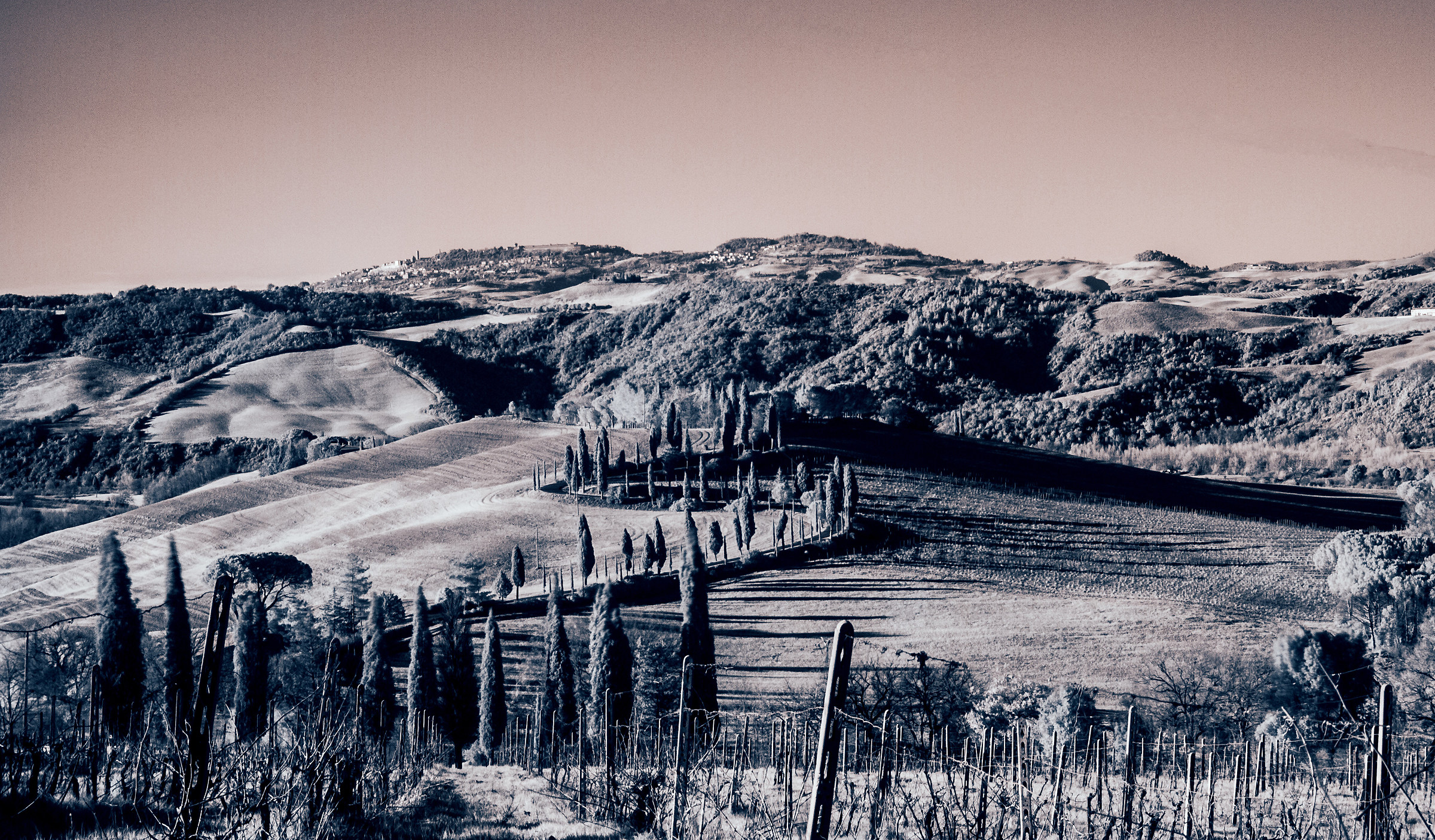 Infrared Tuscan landscape (first test)