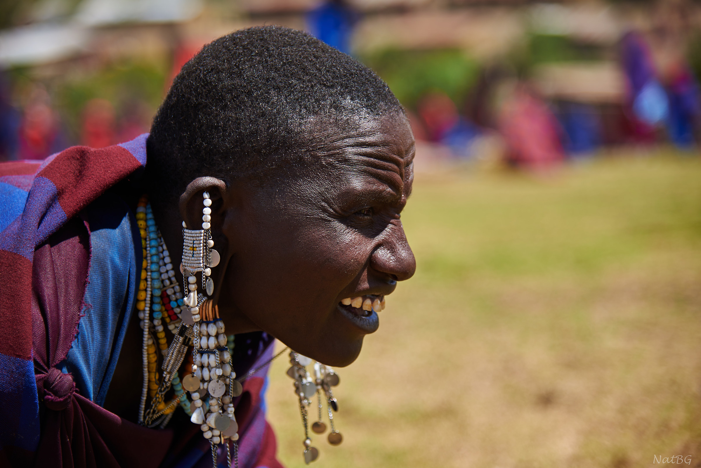 Man at the market at Ol Doinyo Lengai volcano