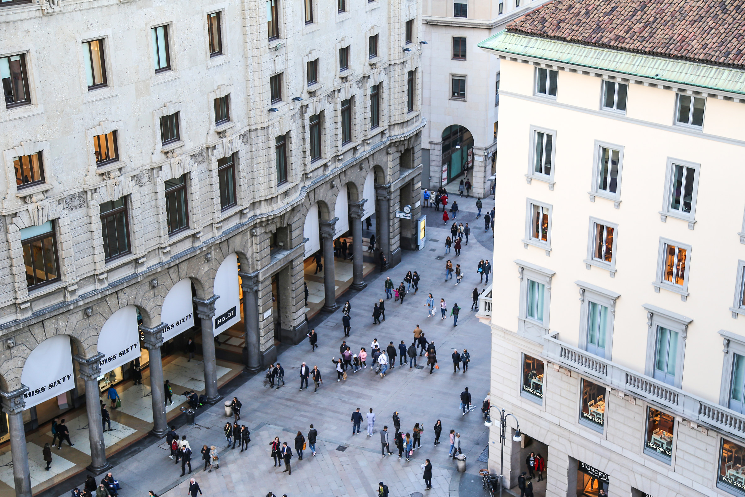 Milan, from the Duomo
