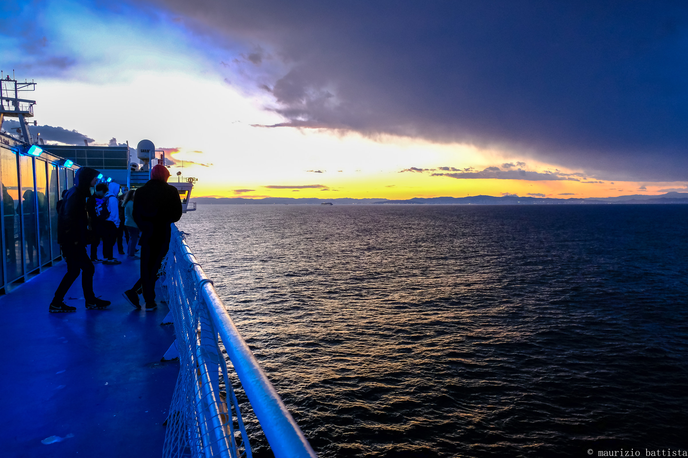 Tramonto con Barcellona a vista