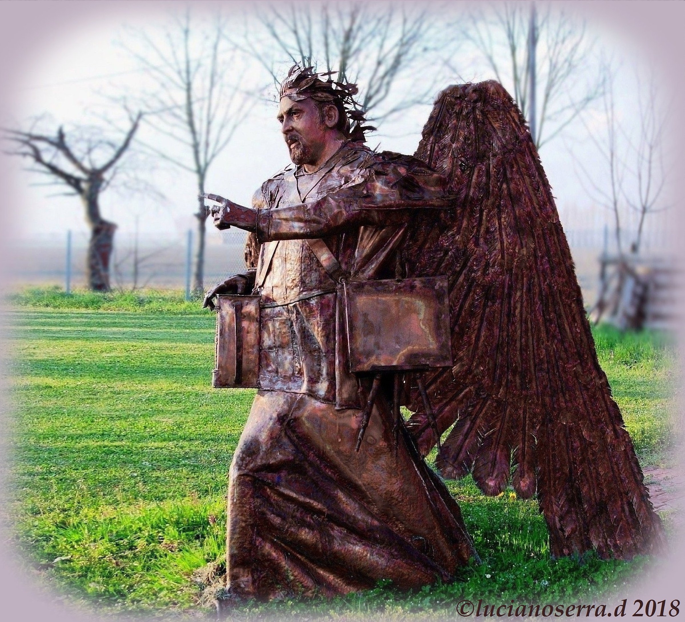 Opera scultorea in rame dell'artista Nicola Zamboni