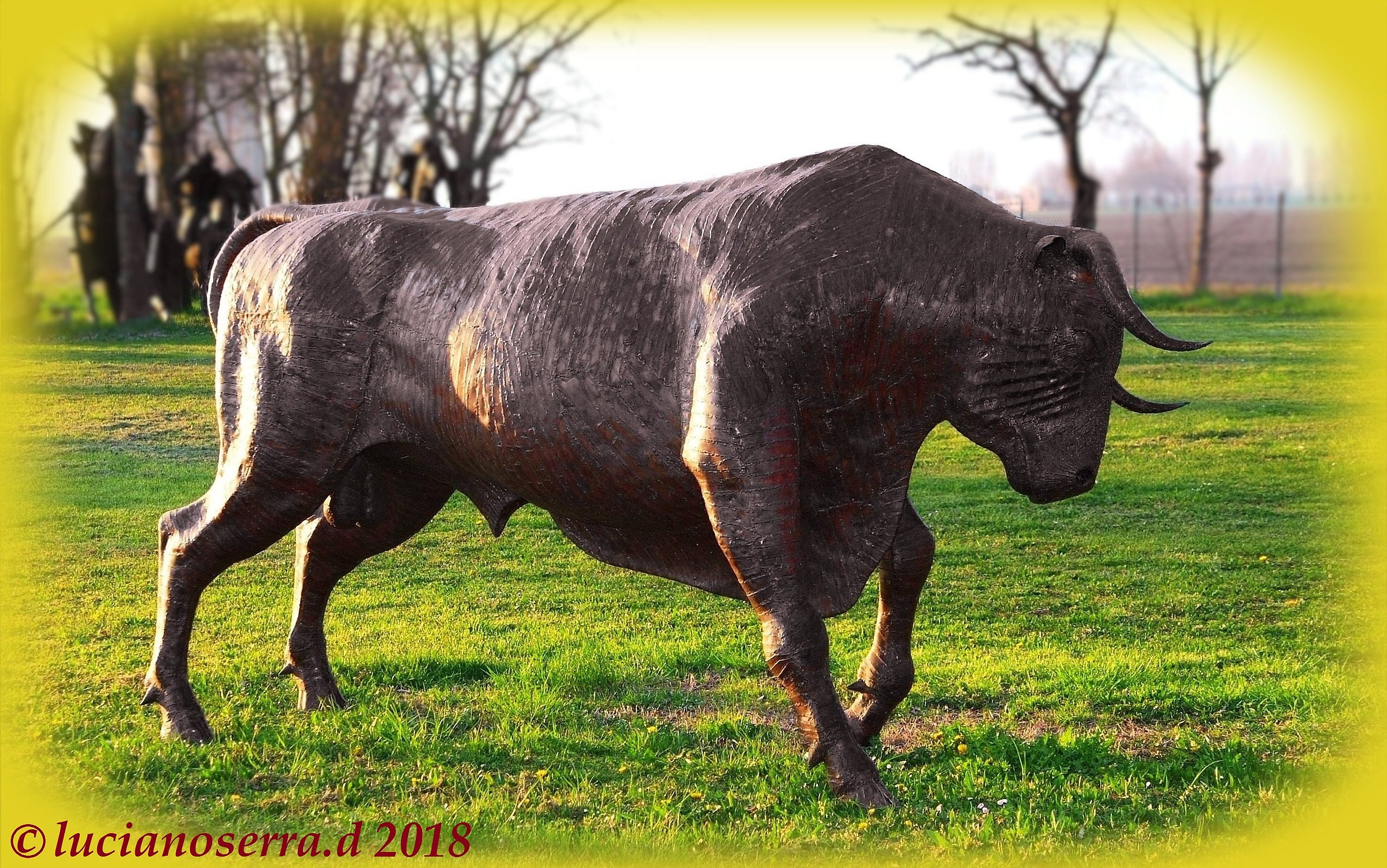 Opera scultorea in rame dell'artista Nicola Zamboni