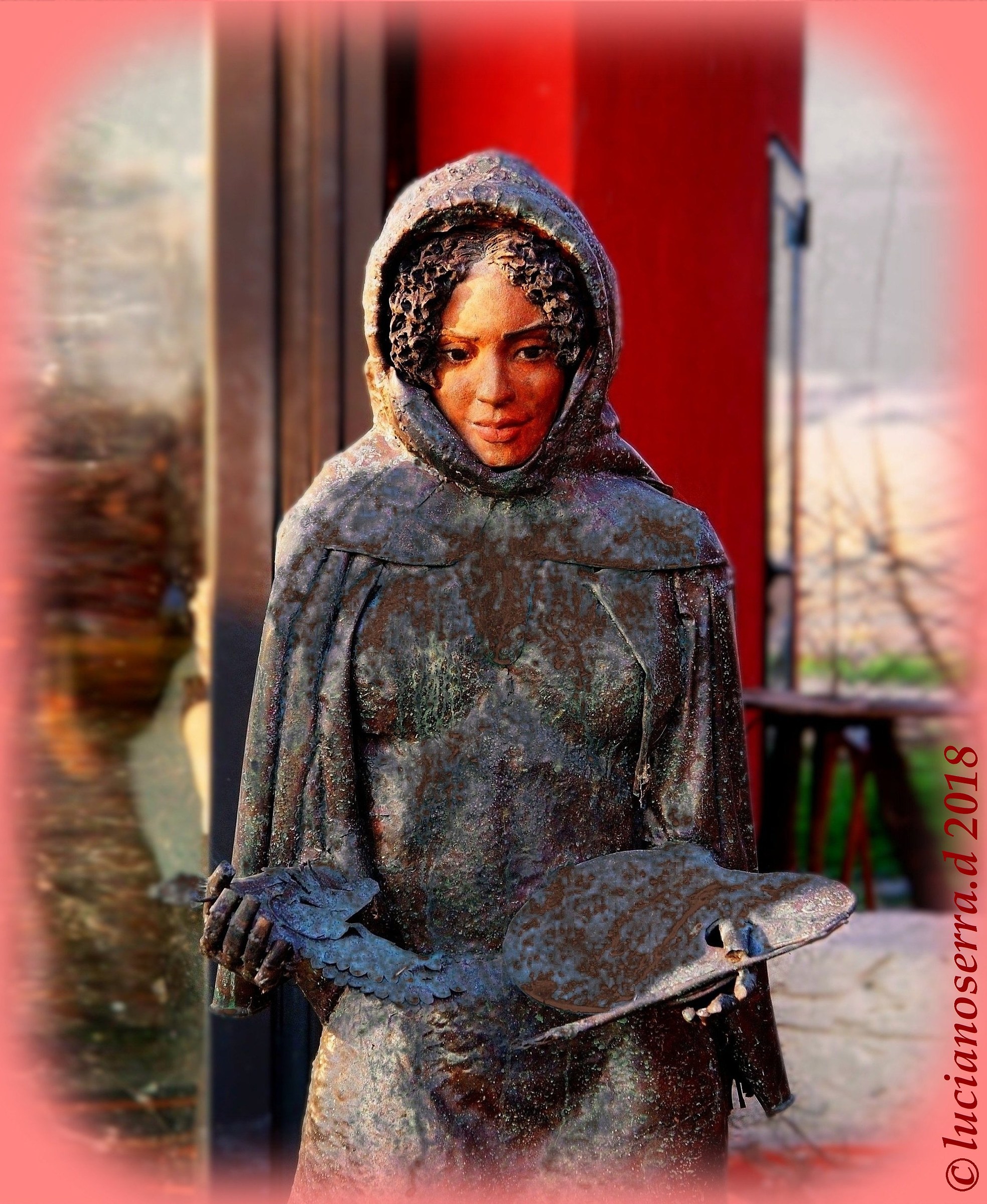 Copper sculptural work by the artist Nicola Zamboni