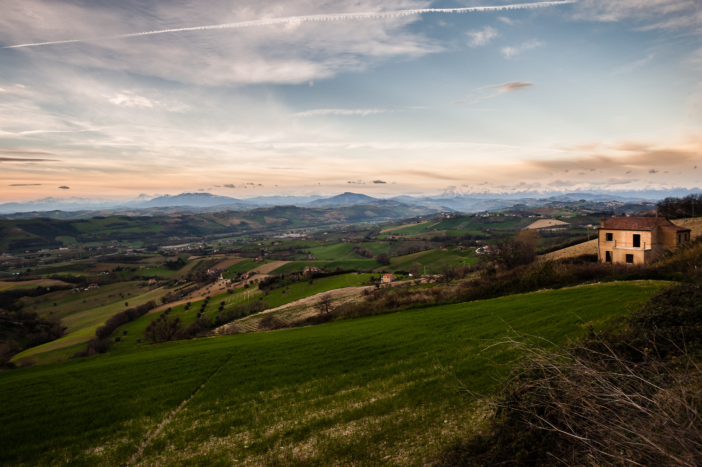 First lights on the Valdaso