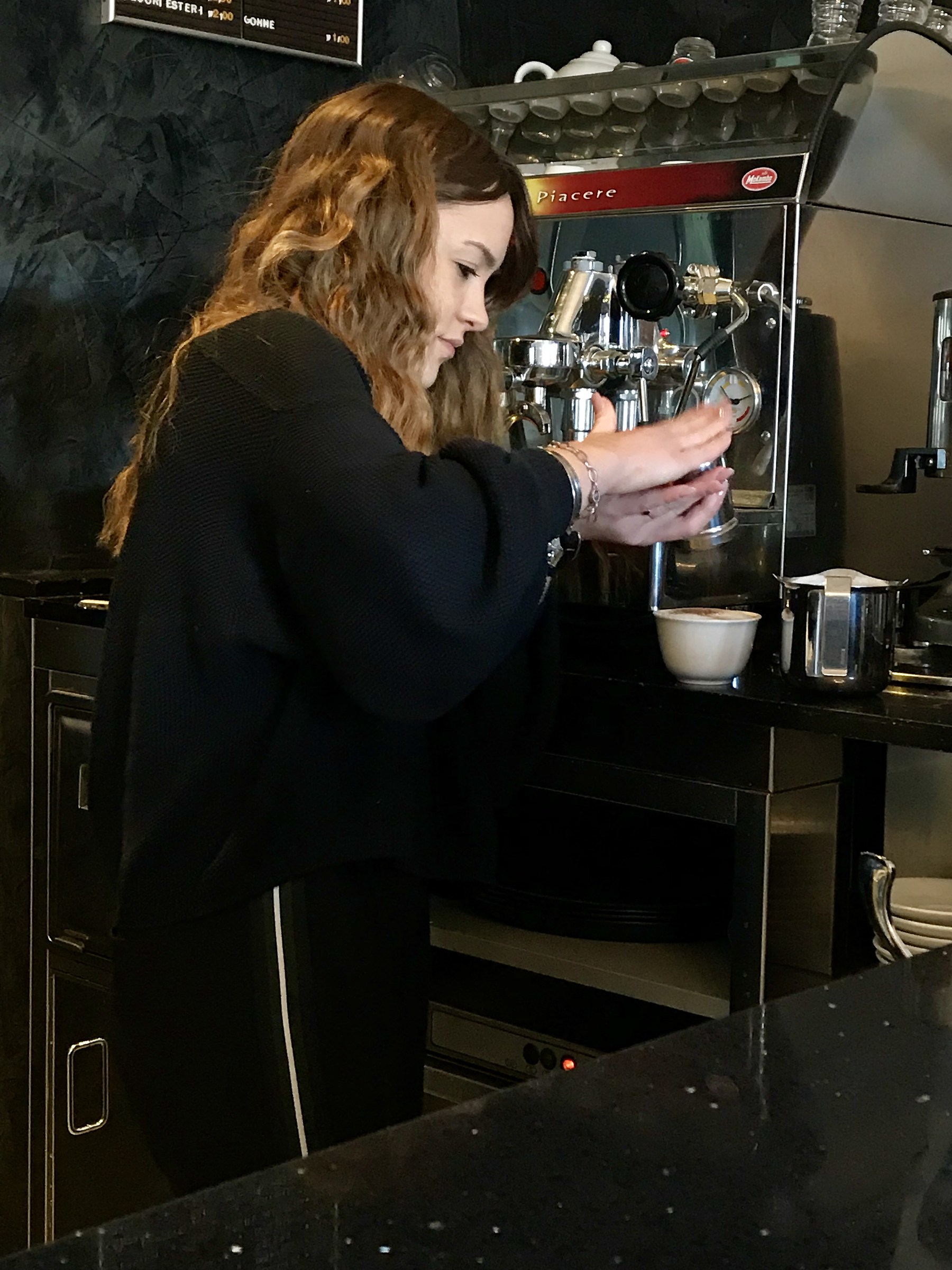 Il cacao sul mio cappuccino!