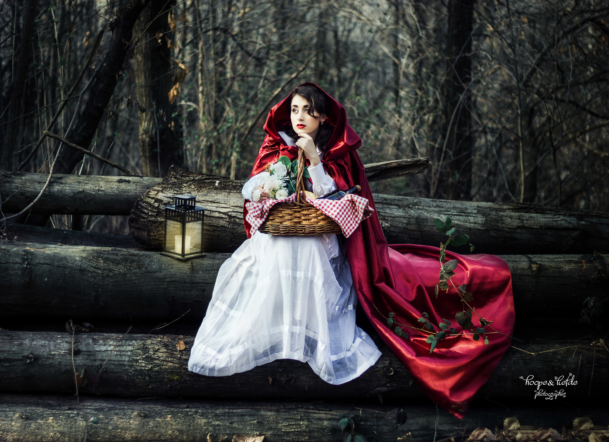 waiting in the woods