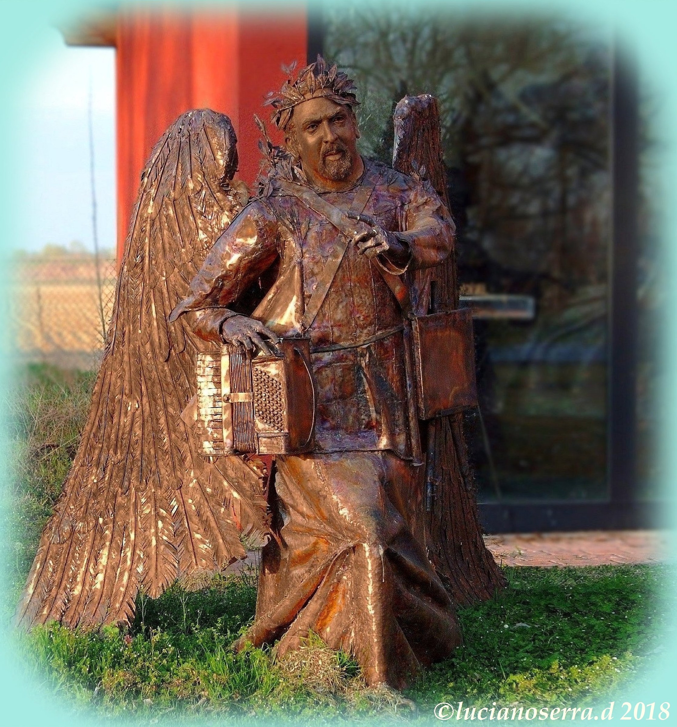 Opera scultorea in rame dell'artista Nicola Zamboni