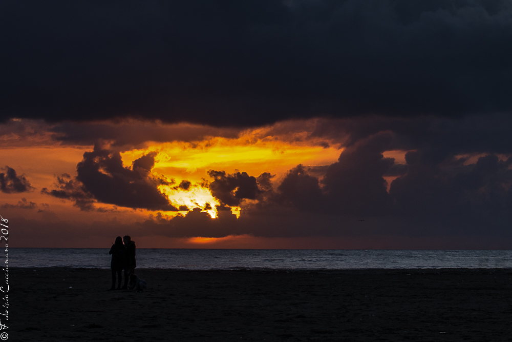 Ammirando il tramonto