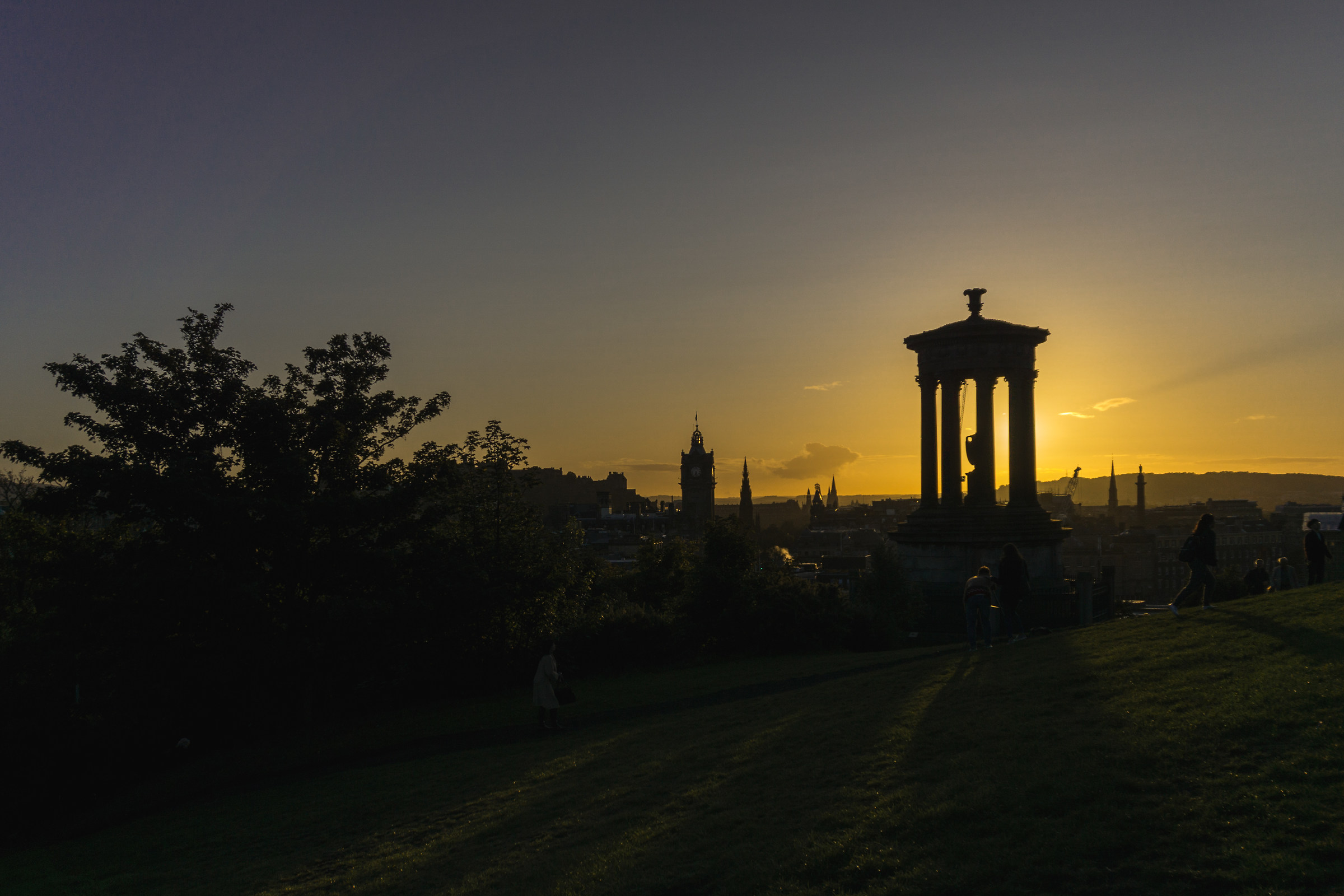 Tramonto di Edimburgo