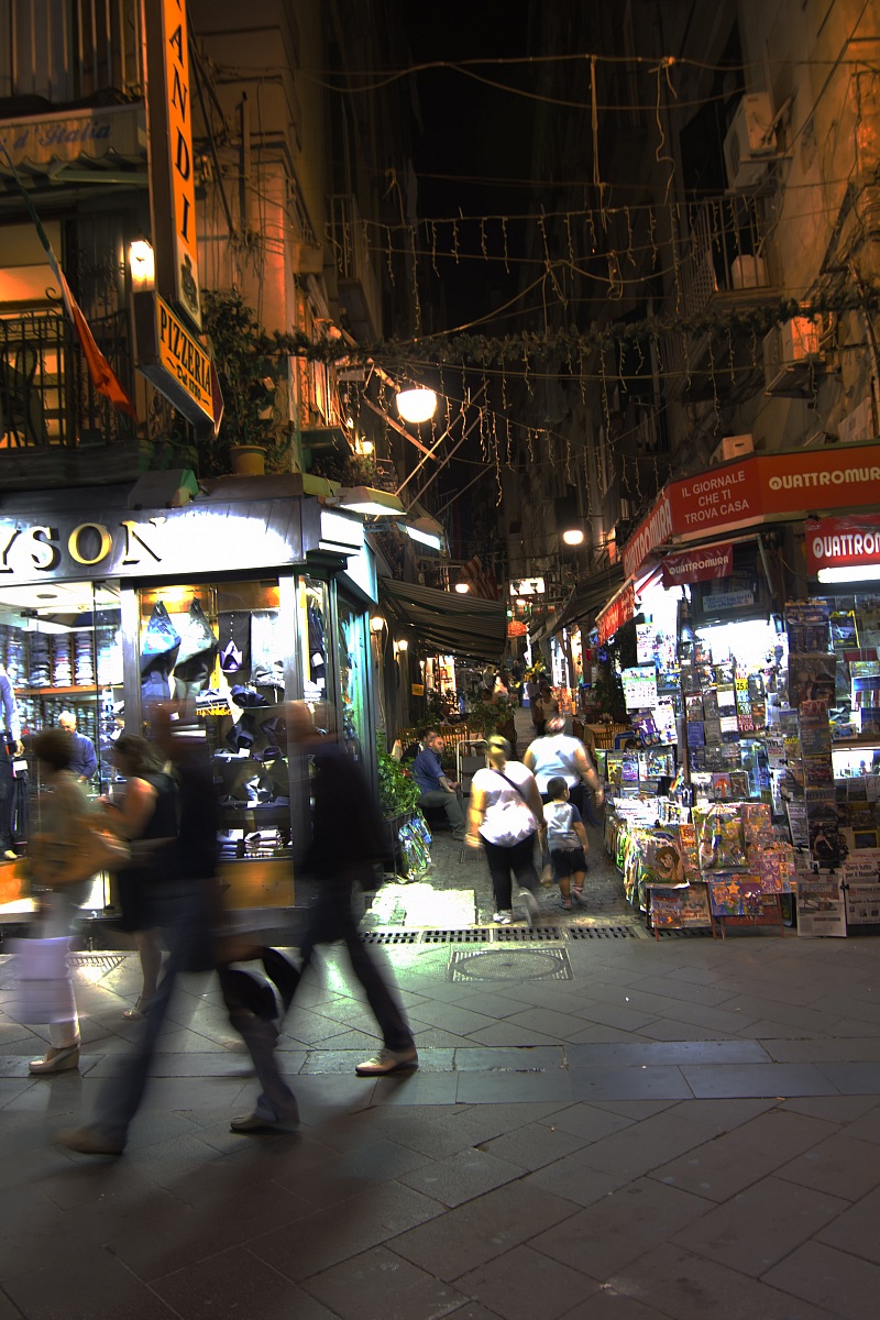 on the streets of Naples