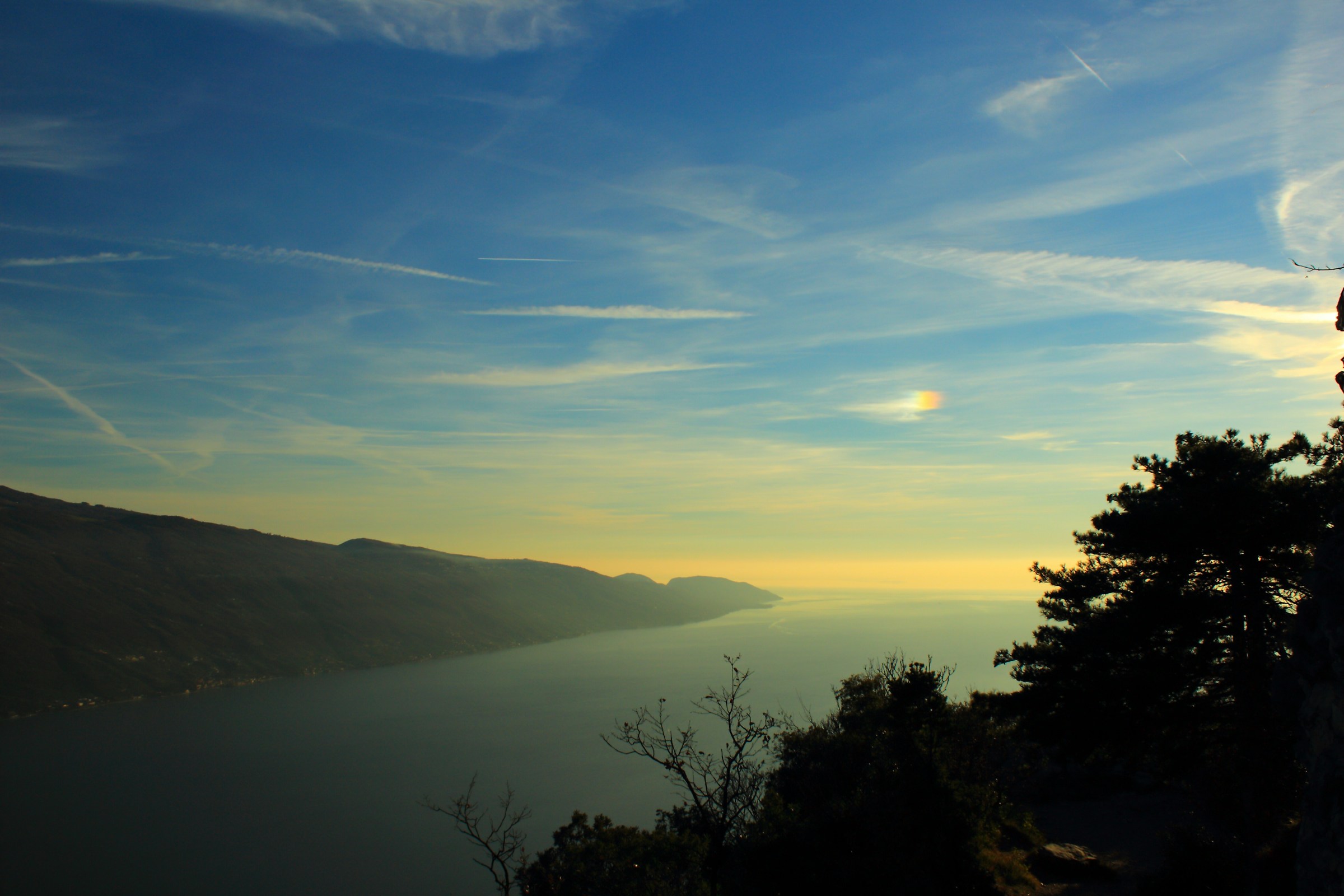 Tramonto al lago di garda