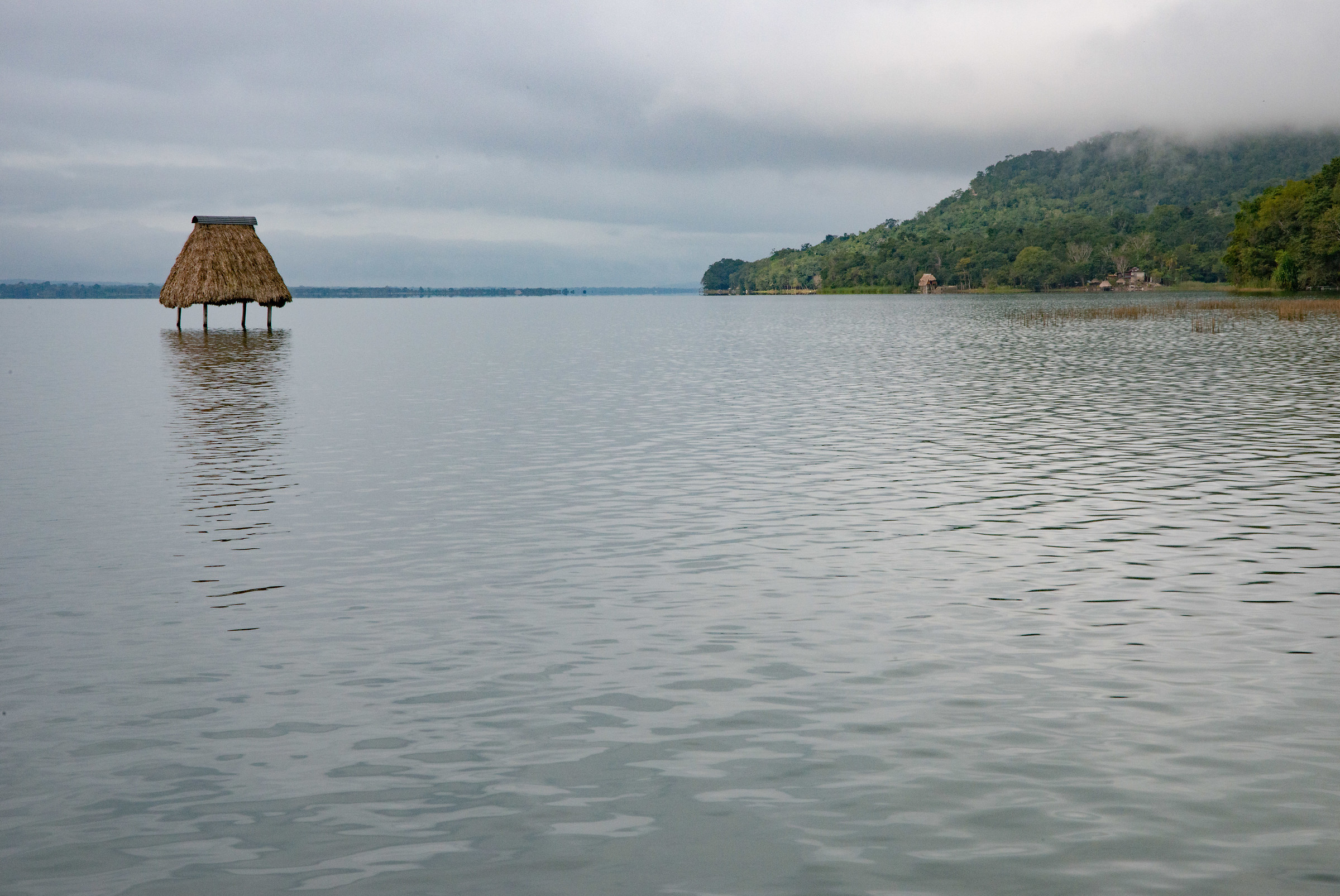 The hut in the waters