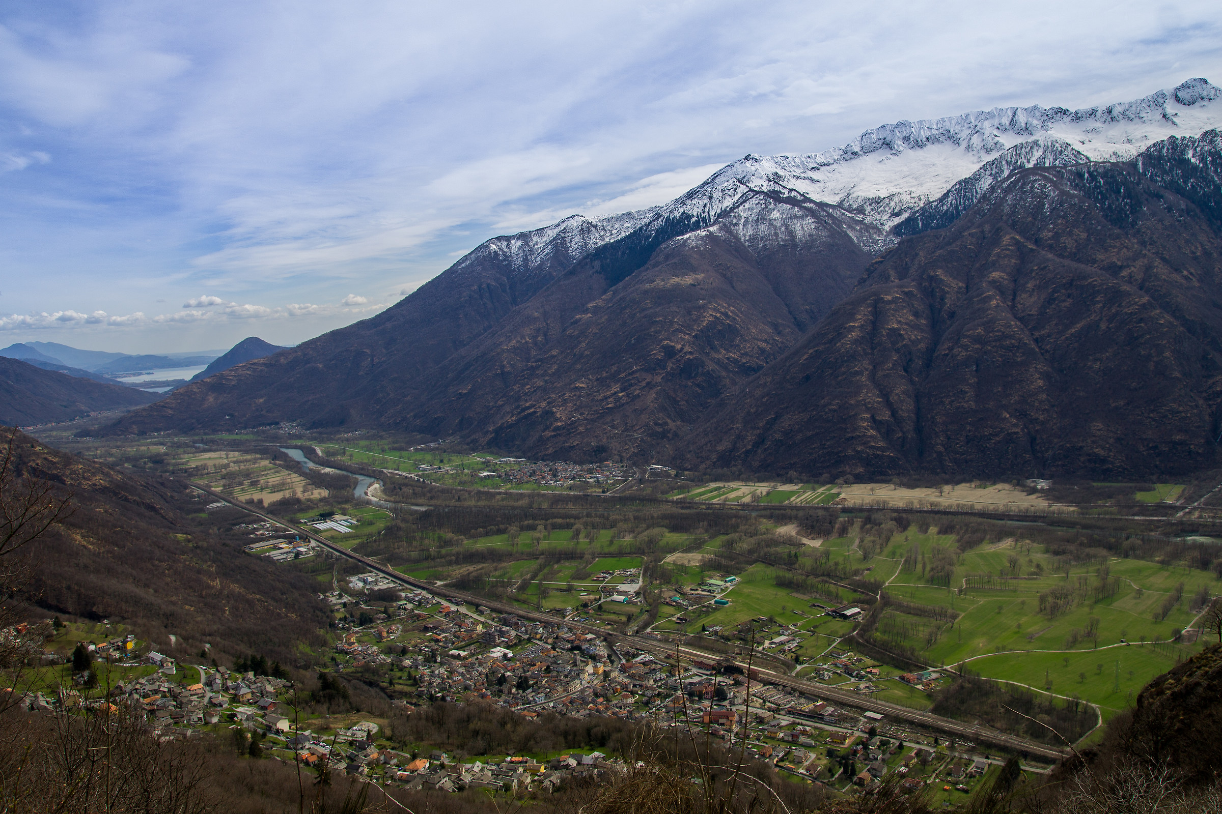 Lower Ossola seen from Capraga