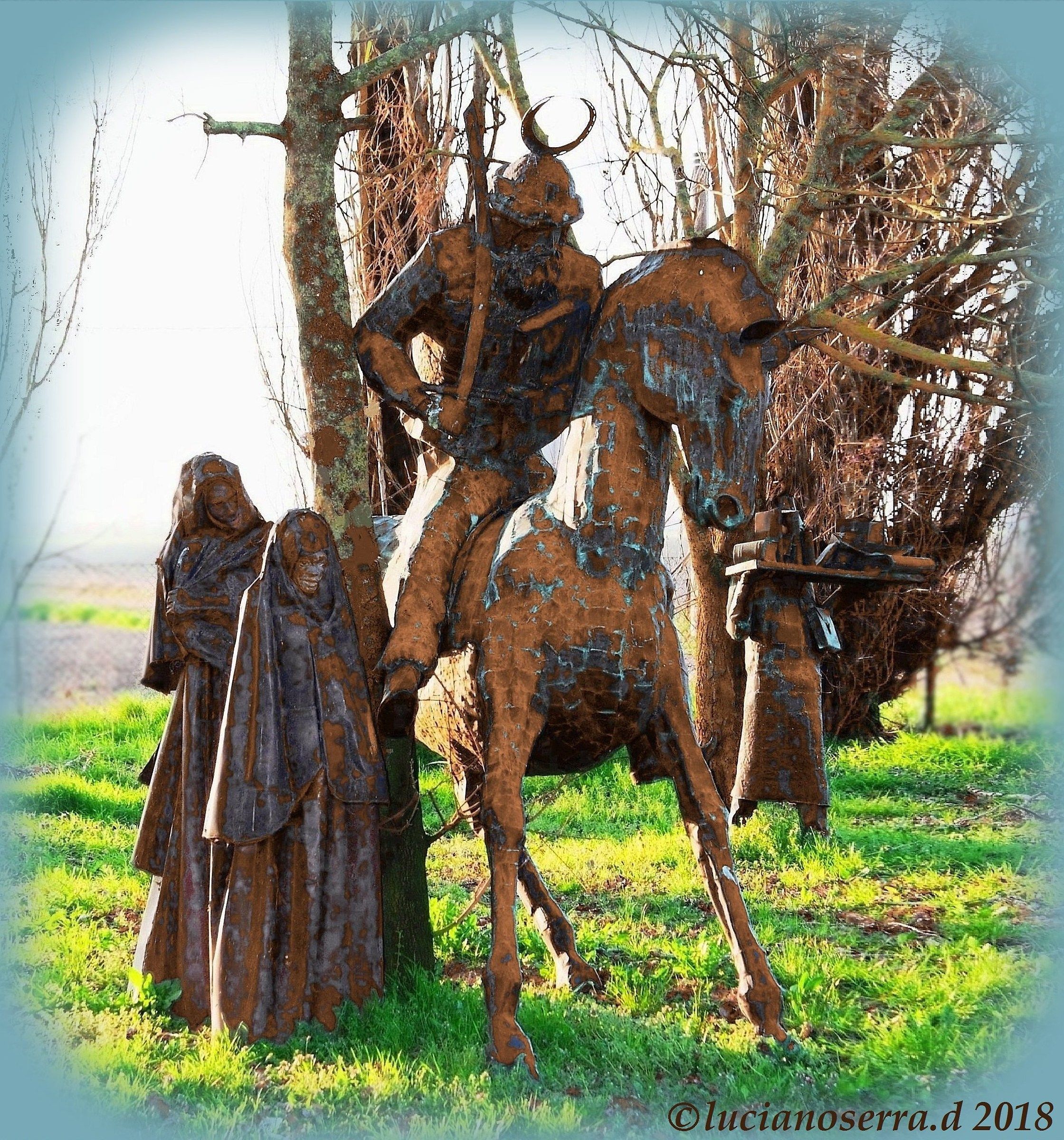 Opere scultoree in rame dell'artista Nicola Zamboni