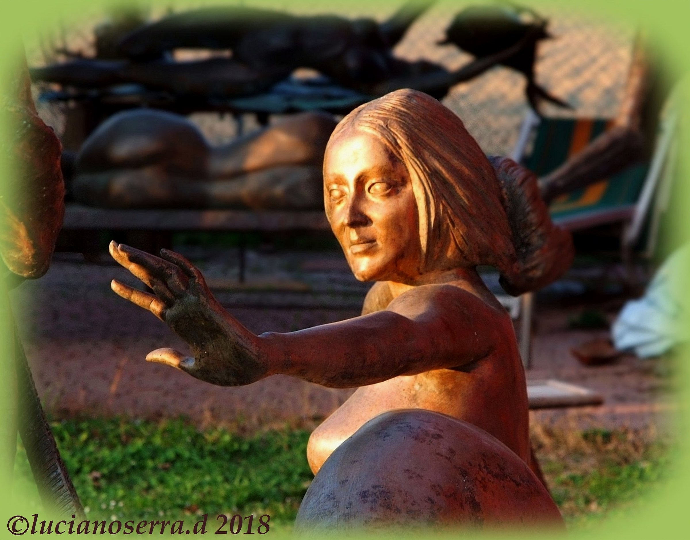 Opera scultorea in rame dell'artista Nicola Zamboni