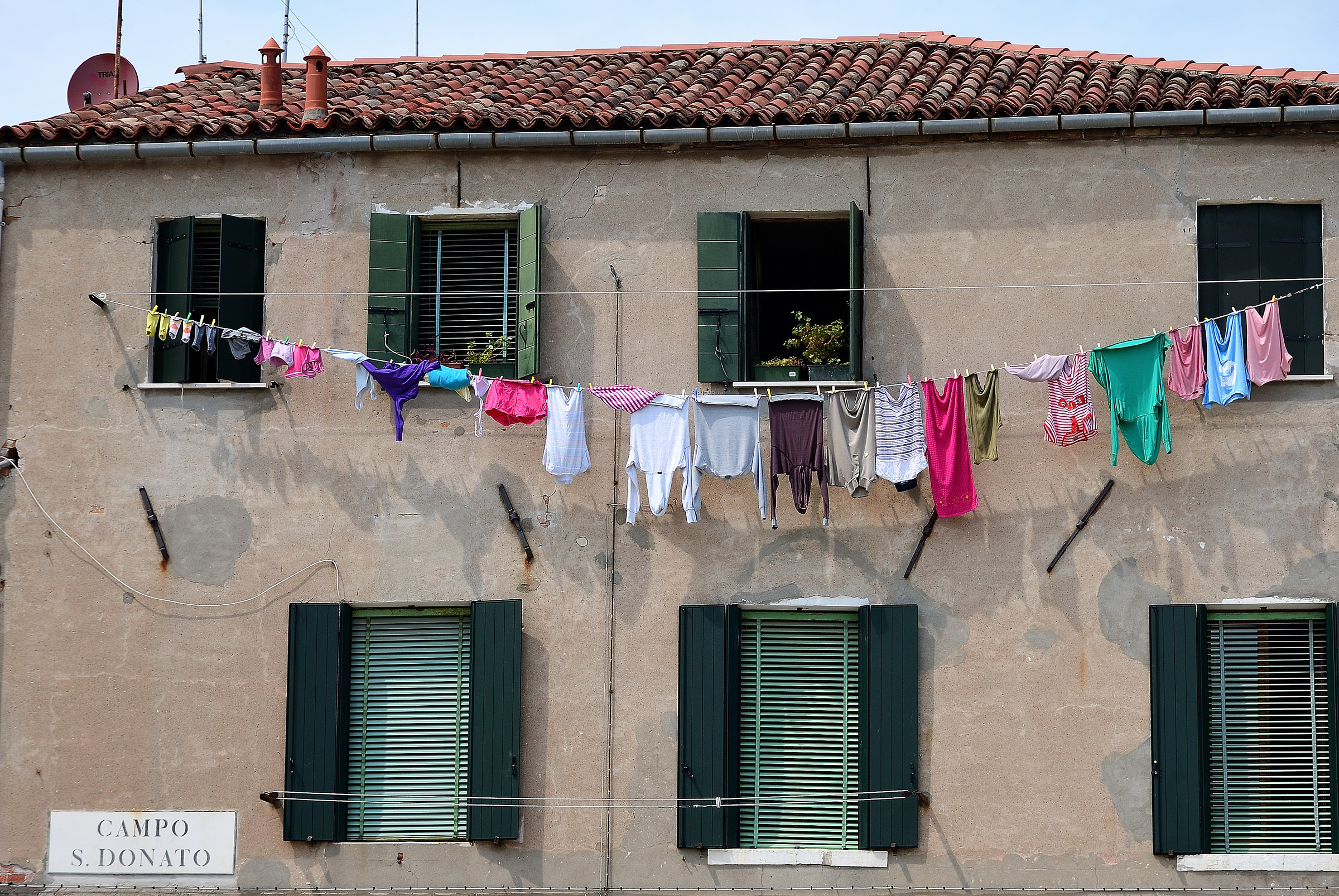 Stendibiancheria a Murano