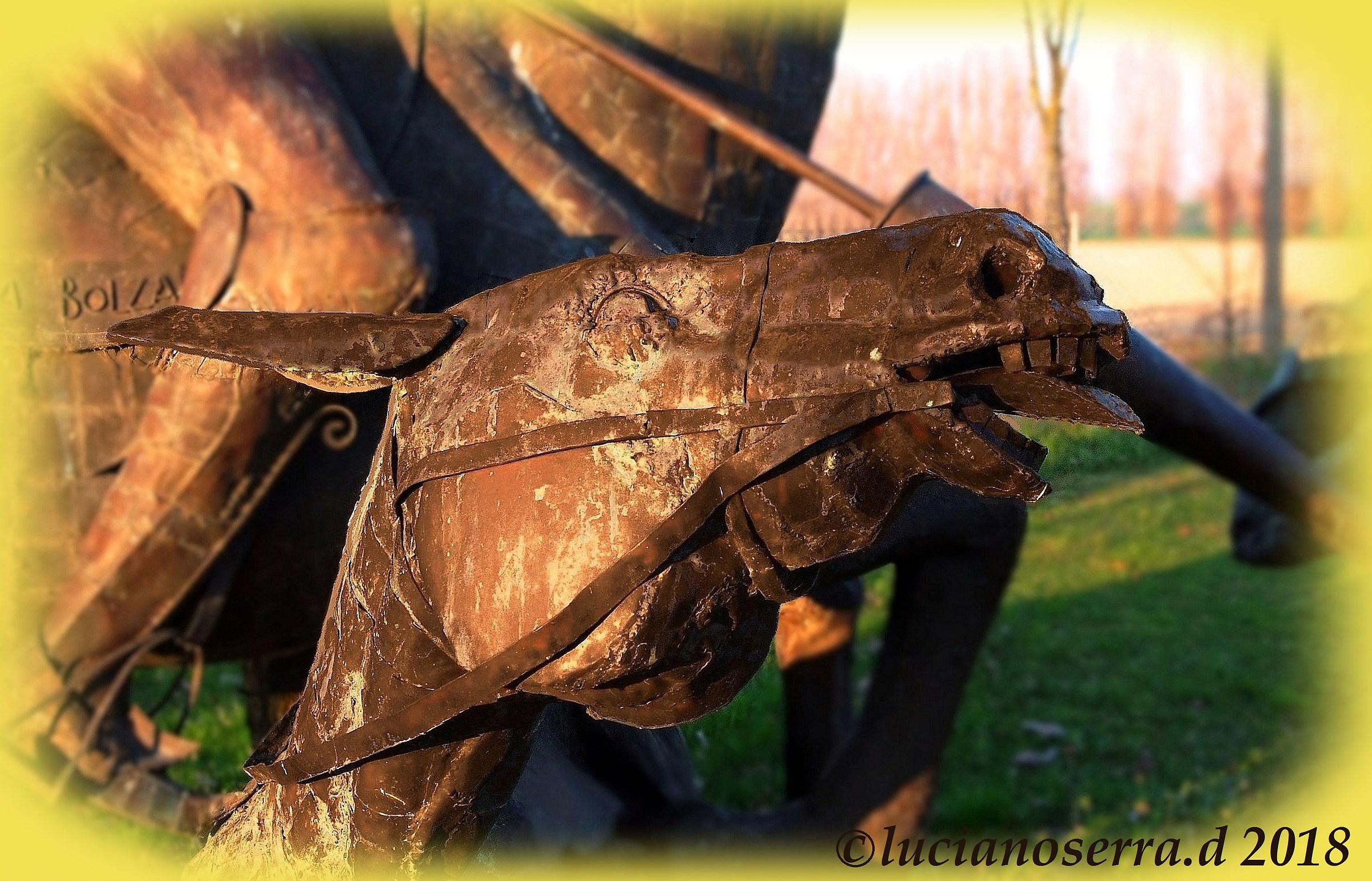 Copper sculptural work by the artist Sara Bolzani