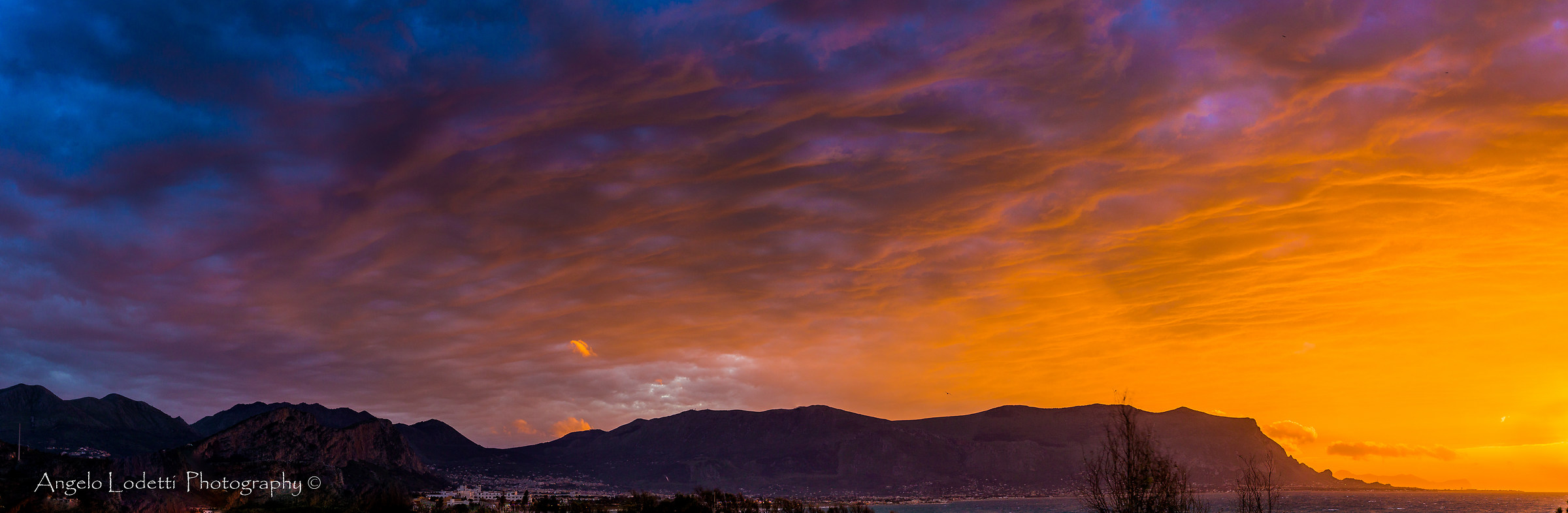 A roof of clouds in color