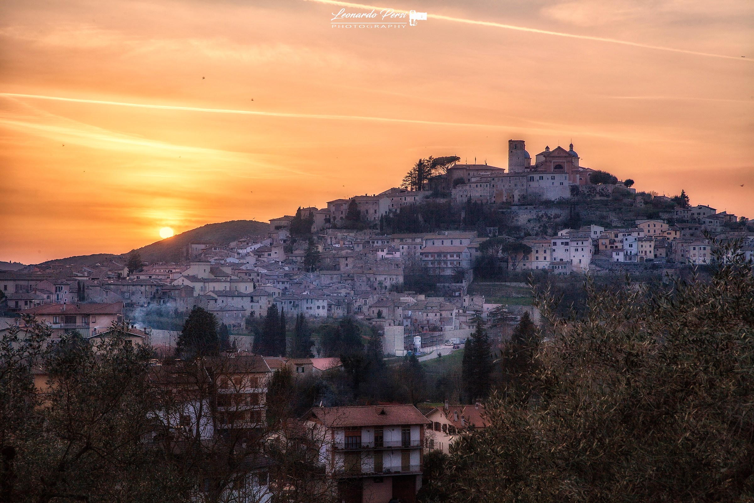 The moment before sunset