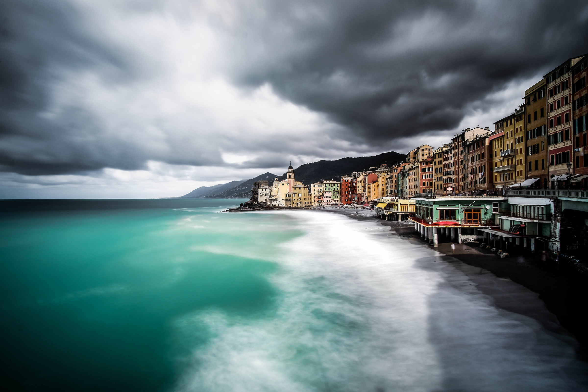 Camogli in tempesta