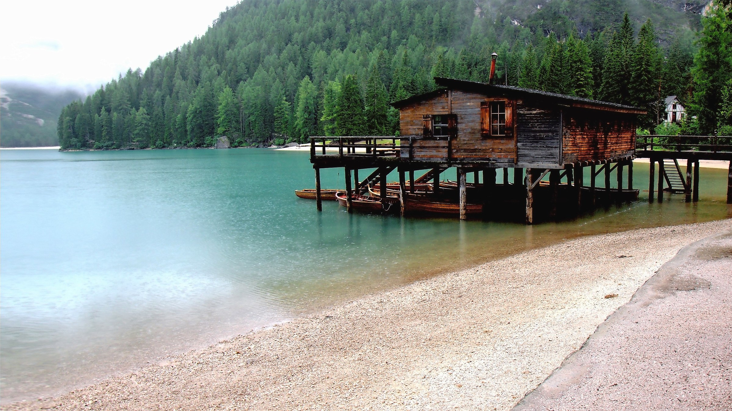 Hut on Lake Braies