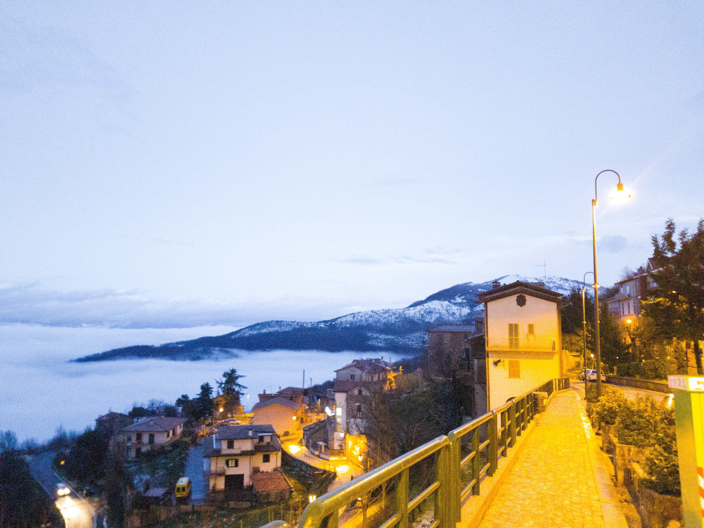 Maximum Fortress immersed in the clouds