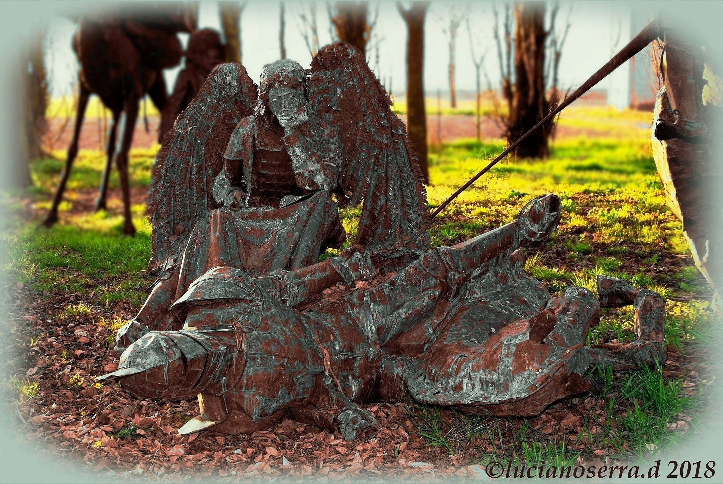 Opere scultoree in rame dell'artista Nicola Zamboni